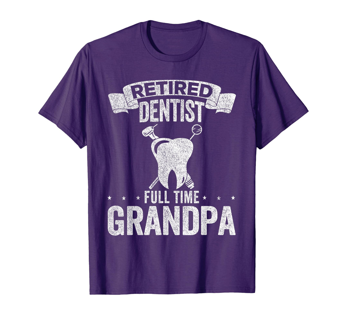 Retired Dentist Full Time Grandpa Funny T-Shirt - Graphic Print for Adults - T-Shirt, Sweatshirt, Hoodie