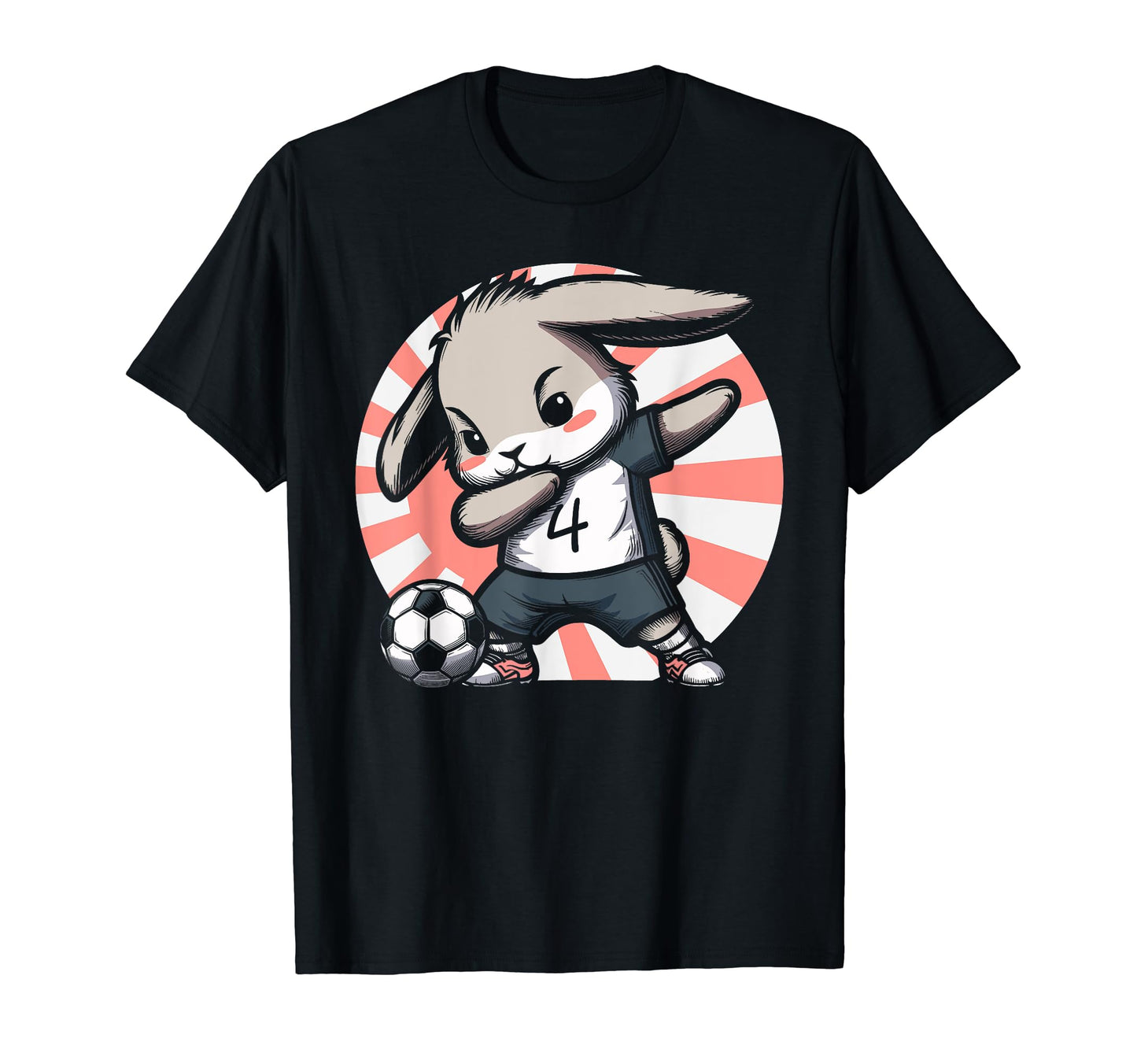 Soccer Rabbit Bunny Soccer Player T-Shirt - Custom Art Print for Adults - T-Shirt, Sweatshirt, Hoodie