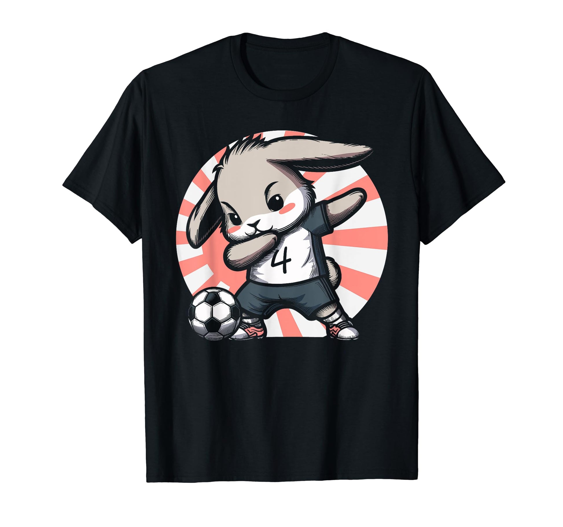 Soccer Rabbit Bunny Soccer Player T-Shirt - Custom Art Print for Adults - T-Shirt, Sweatshirt, Hoodie