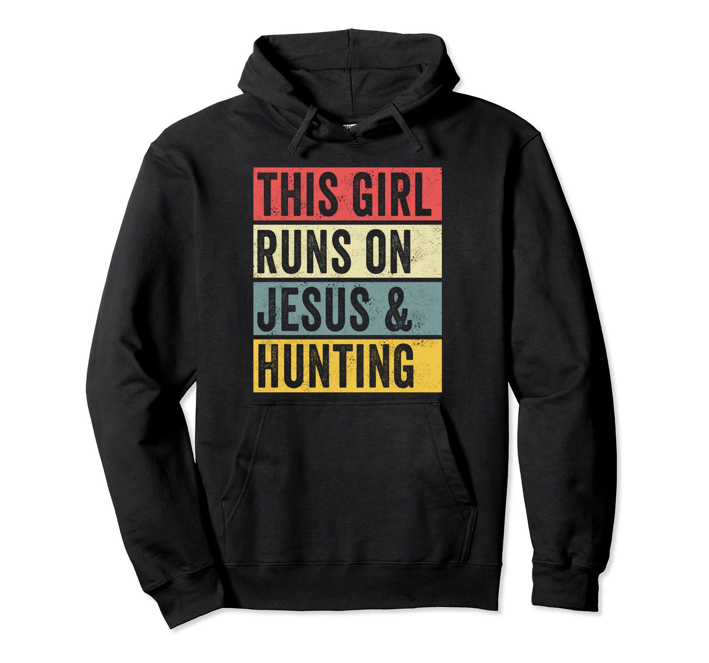 Funny Hunting This Runs Jesus And Hoodie - Minimalist Print for Adults - T-Shirt, Sweatshirt, Hoodie