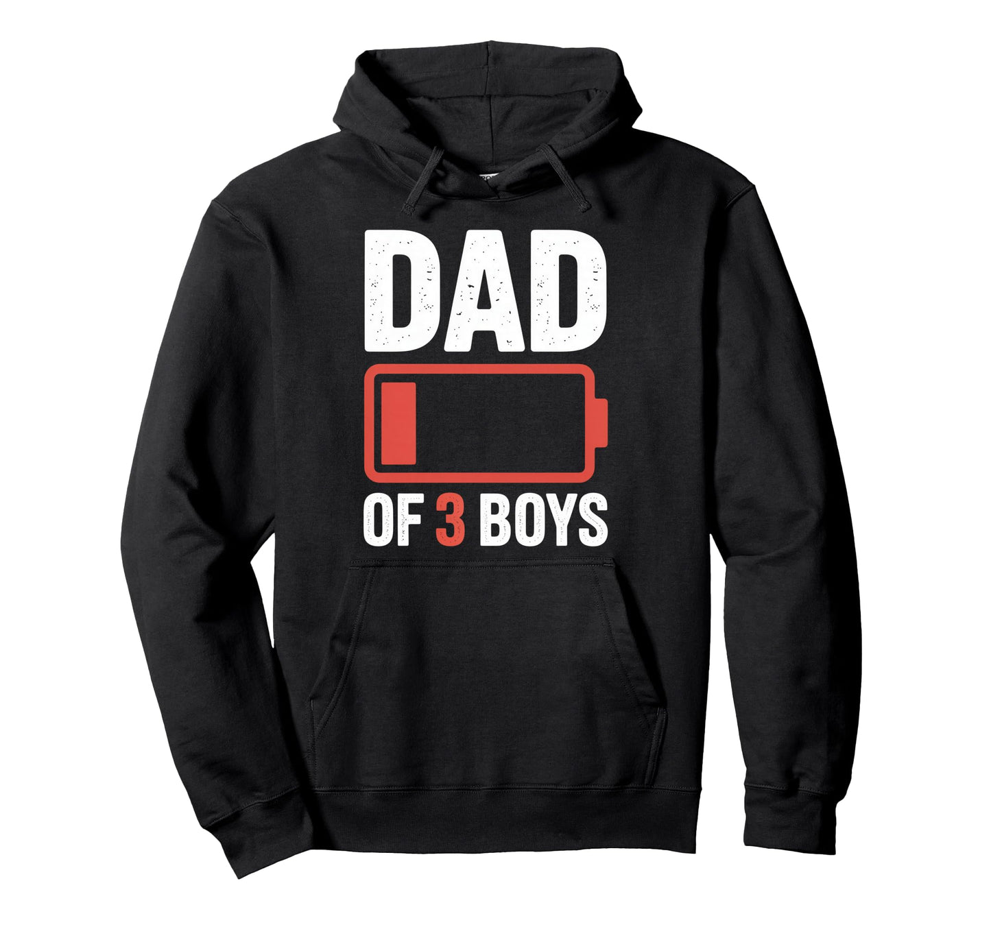 Dad 3 Funny Exhausted Father Hoodie - Streetwear Style for Adults - T-Shirt, Sweatshirt, Hoodie
