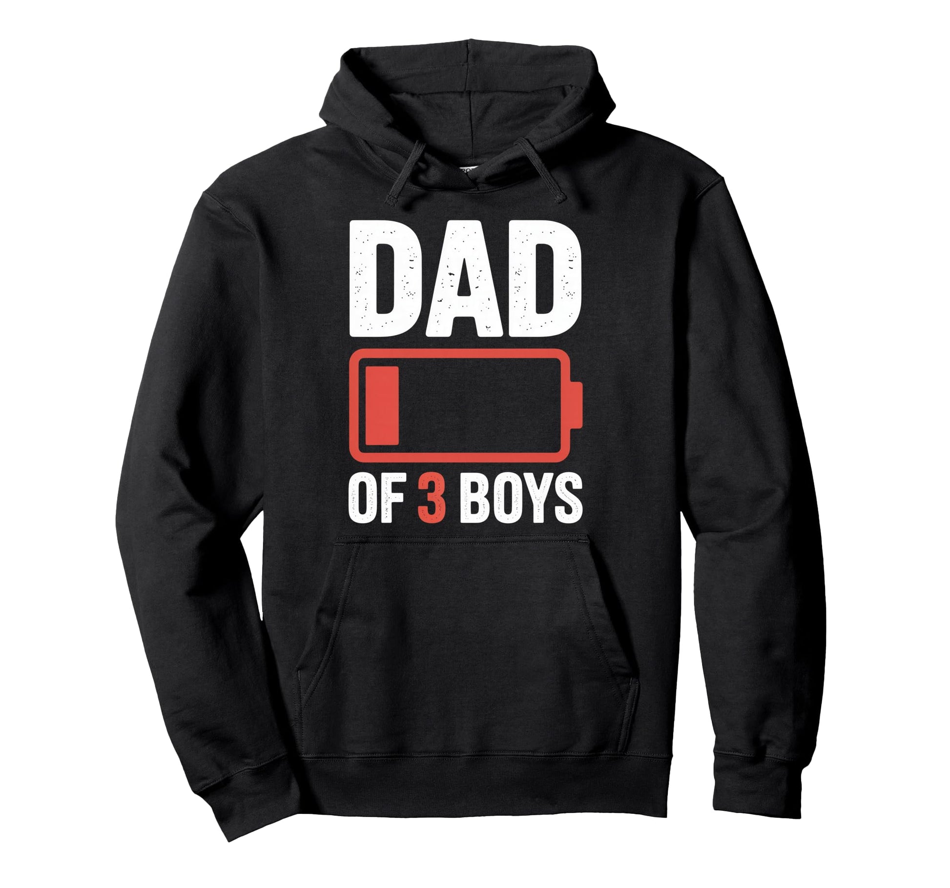 Dad 3 Funny Exhausted Father Hoodie - Streetwear Style for Adults - T-Shirt, Sweatshirt, Hoodie