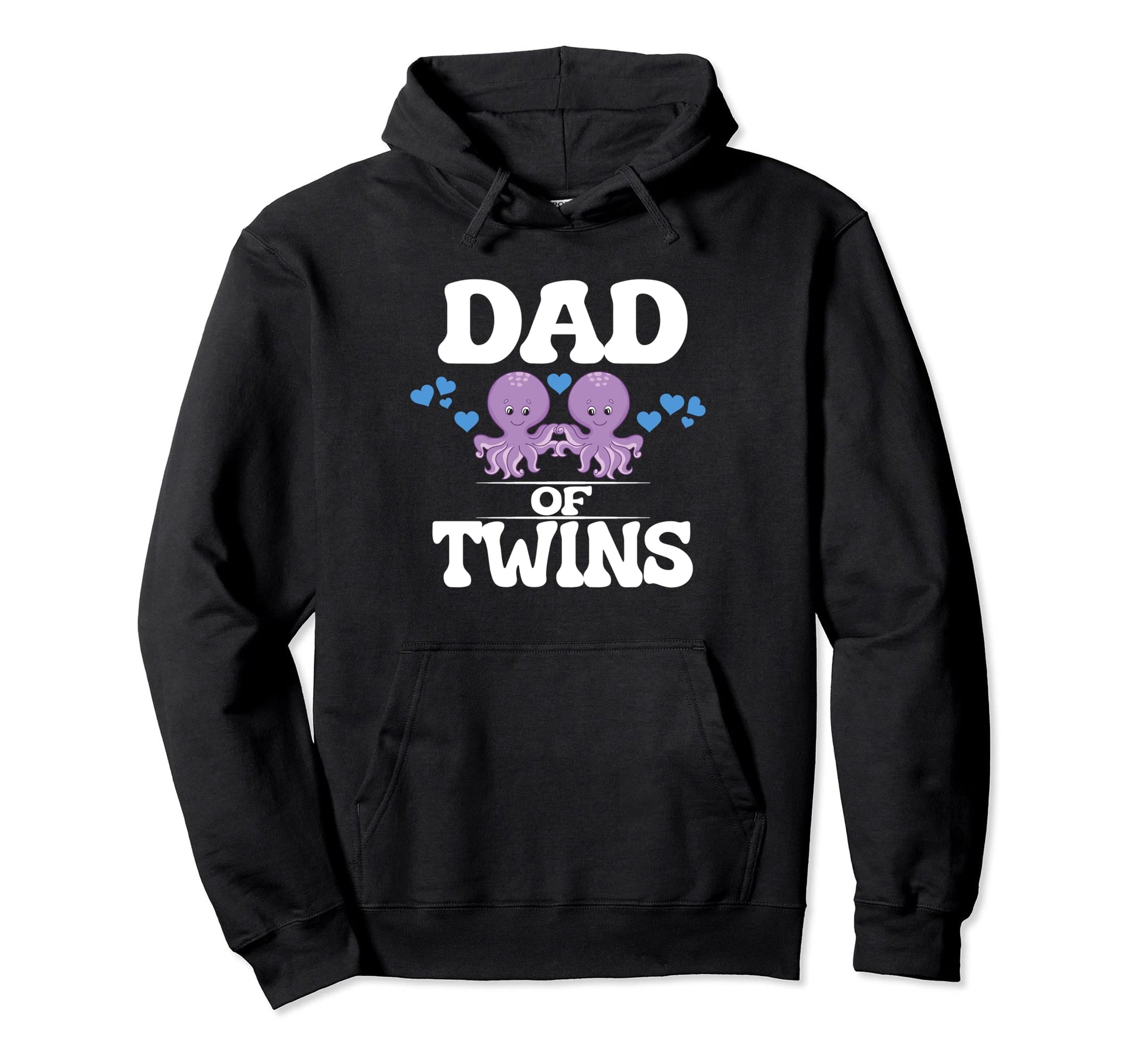 Dad Twins Octopus New Father Announcement Hoodie - Aesthetic Graphic Unisex - T-Shirt, Sweatshirt, Hoodie