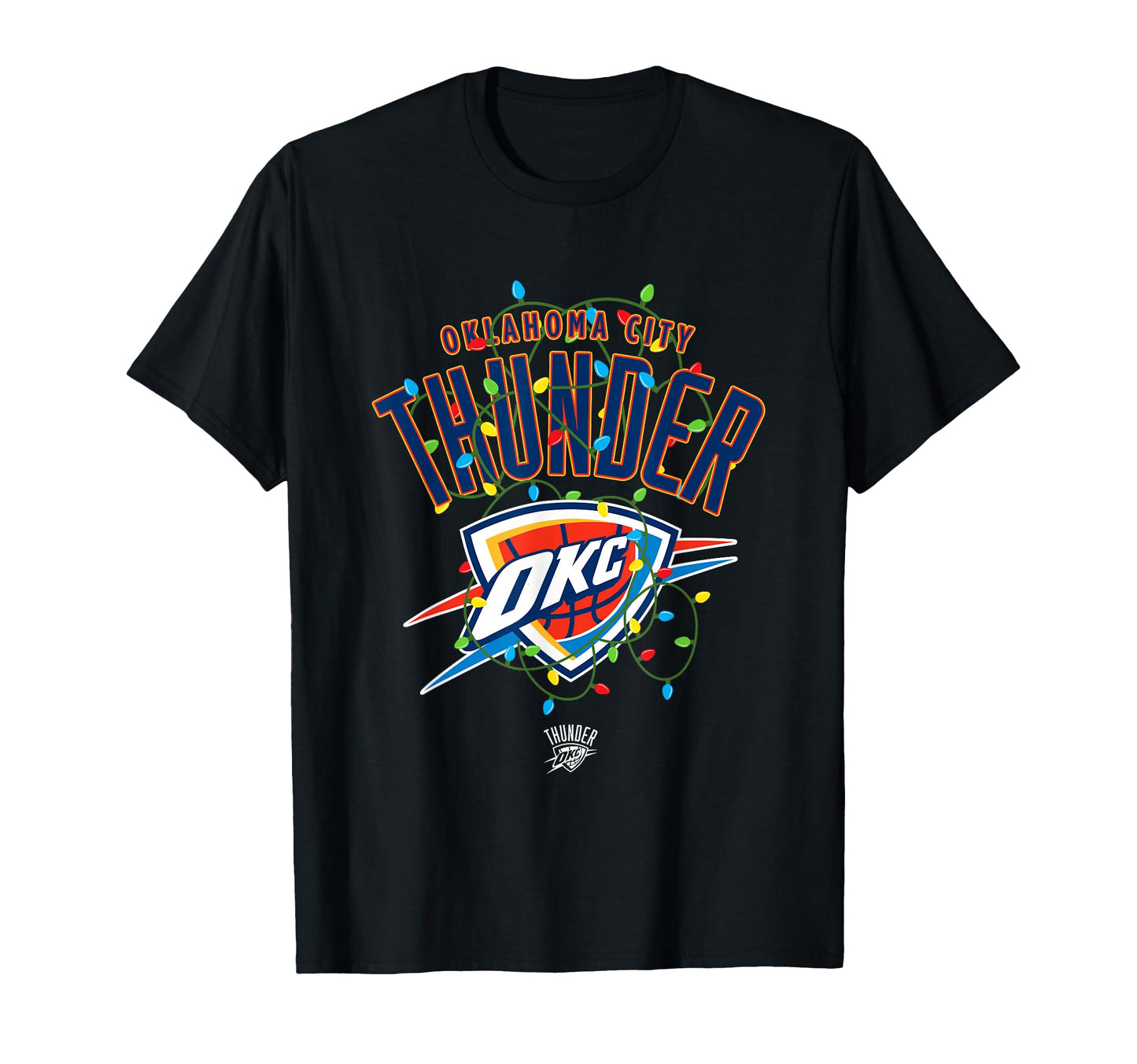 Nba Oklahoma City Thunder Lights T-Shirt - Unique Graphic for Adults - T-Shirt, Sweatshirt, Hoodie
