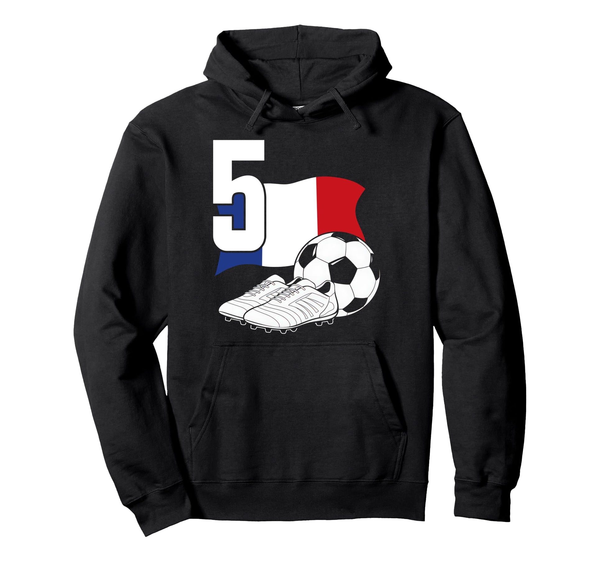 5 Soccer Birthday Gift Soccer Fan Hoodie - Fun Novelty Design for Adults - T-Shirt, Sweatshirt, Hoodie