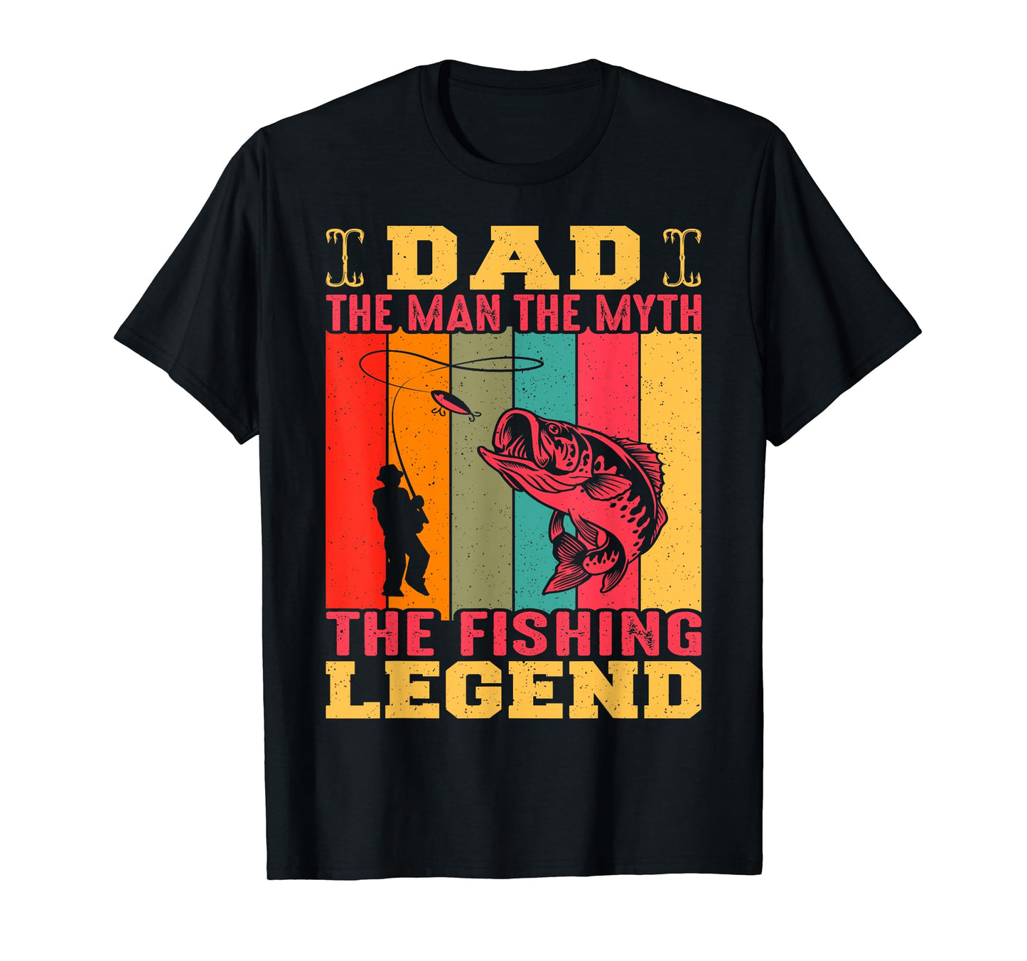 Fishing Legend Dad Fisherman T-Shirt - Graphic Print Men Women - T-Shirt, Sweatshirt, Hoodie