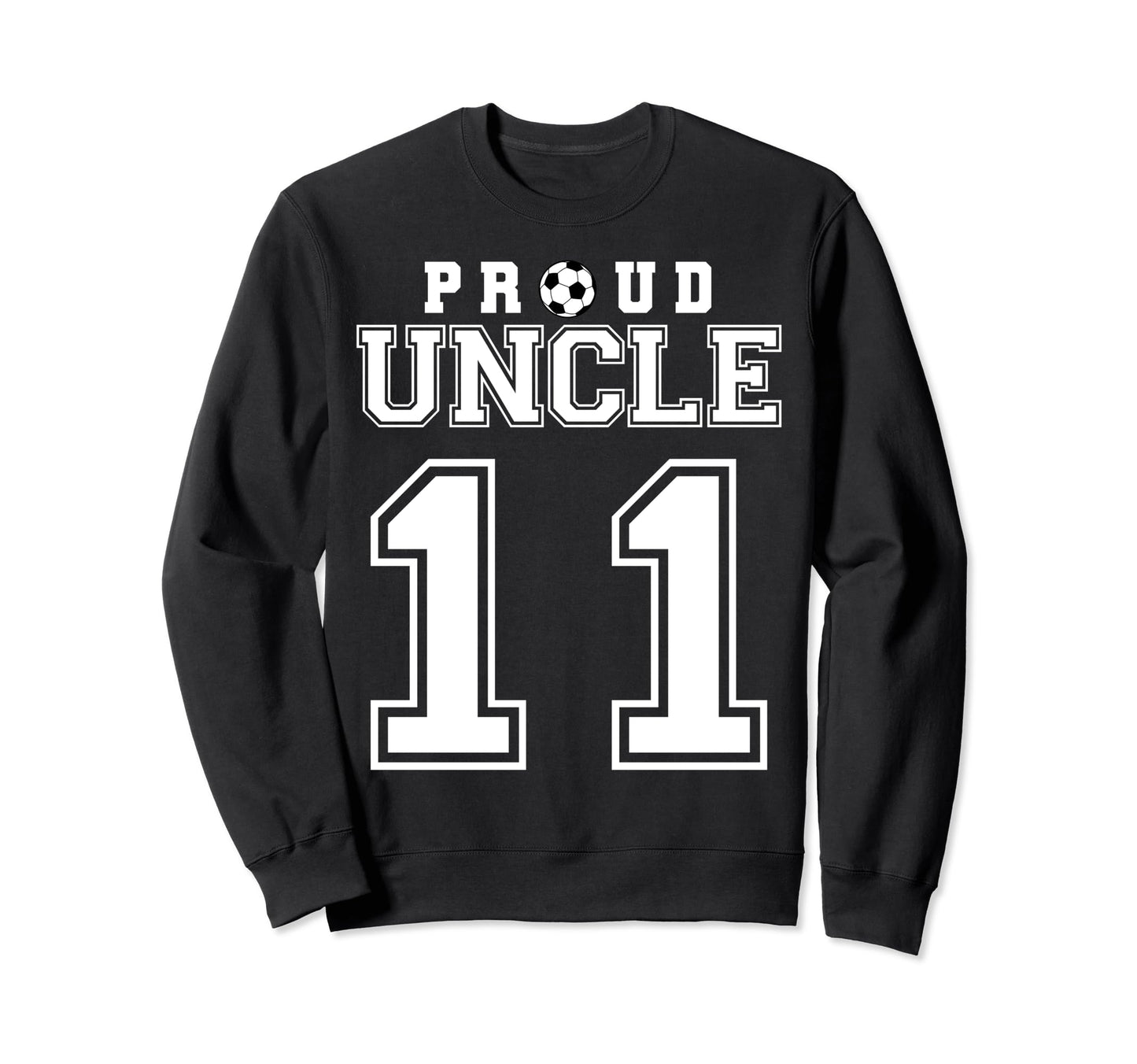 Number 11 Custom Proud Soccer Futbol Sweatshirt - Graphic Print for Adults - T-Shirt, Sweatshirt, Hoodie