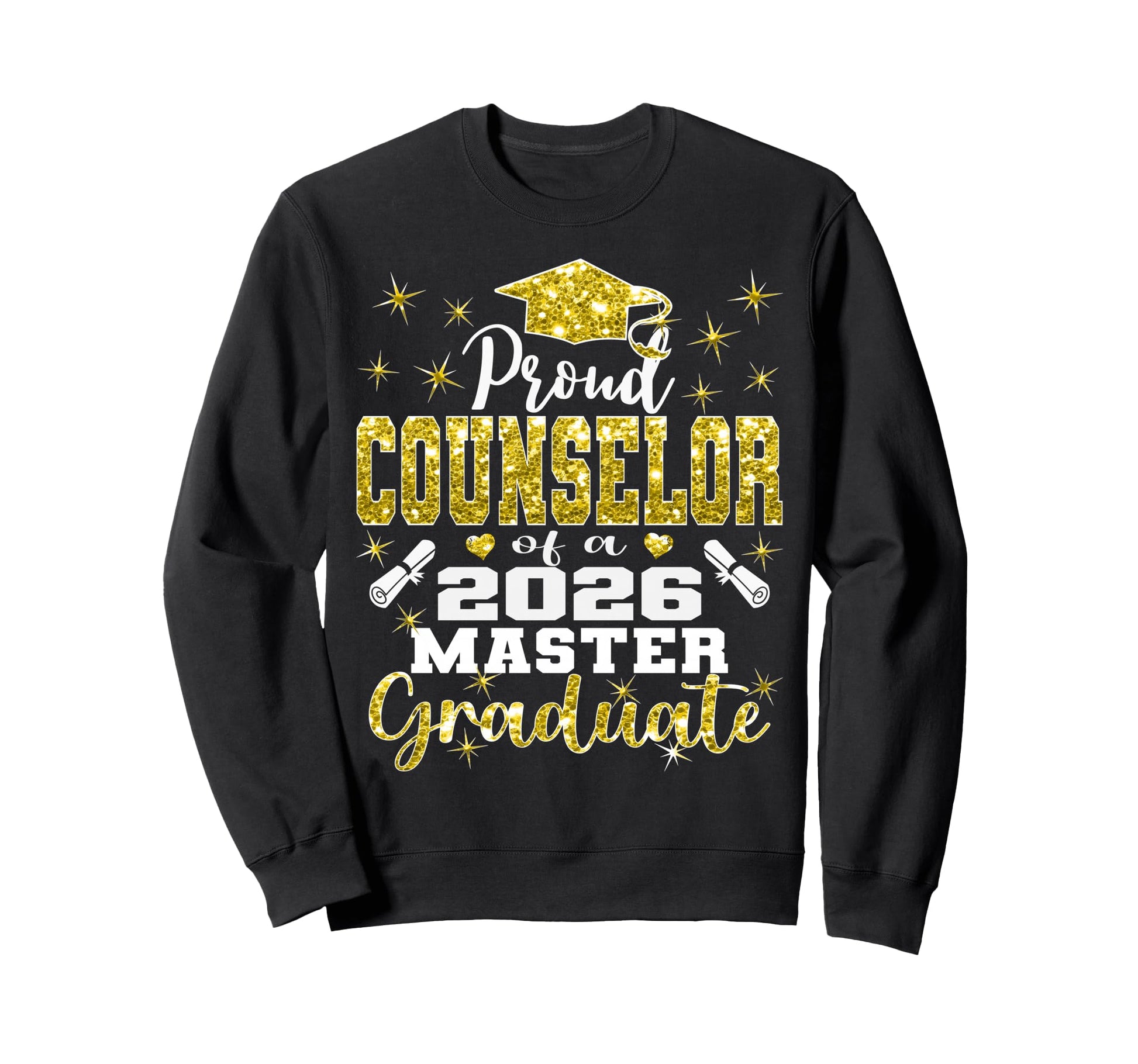 Proud Counselor 2026 Class Master Sweatshirt - Novelty Apparel for Adults - T-Shirt, Sweatshirt, Hoodie