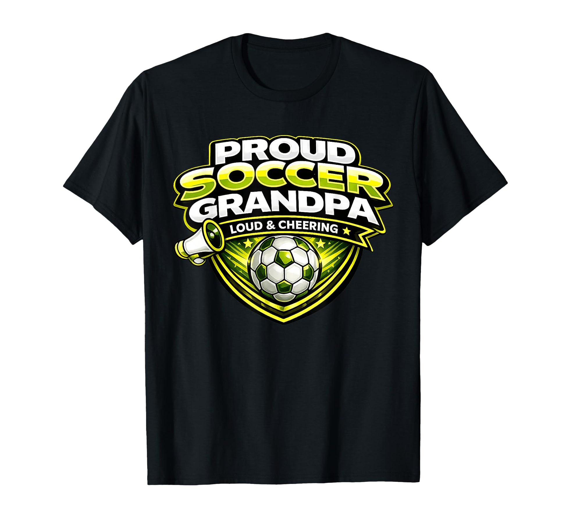 Soccer Grandpa Funny Proud Loud T-Shirt - Custom Art Print Men Women - T-Shirt, Sweatshirt, Hoodie