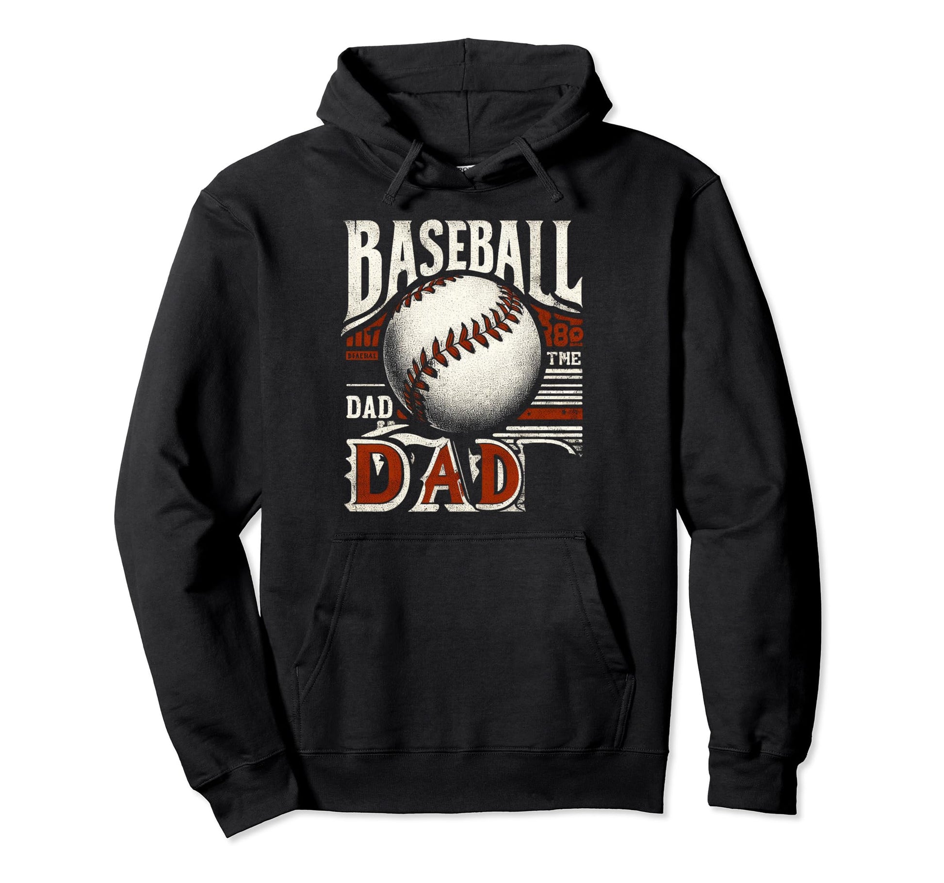 Baseball Dad Fathers Day Hoodie - Novelty Apparel for Adults - T-Shirt, Sweatshirt, Hoodie