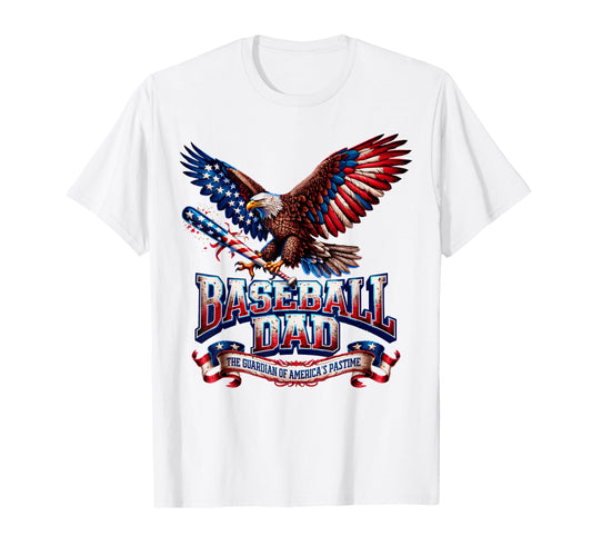 American Dad Proud Baseball Patriotic T-Shirt - Novelty Apparel Unisex - T-Shirt, Sweatshirt, Hoodie