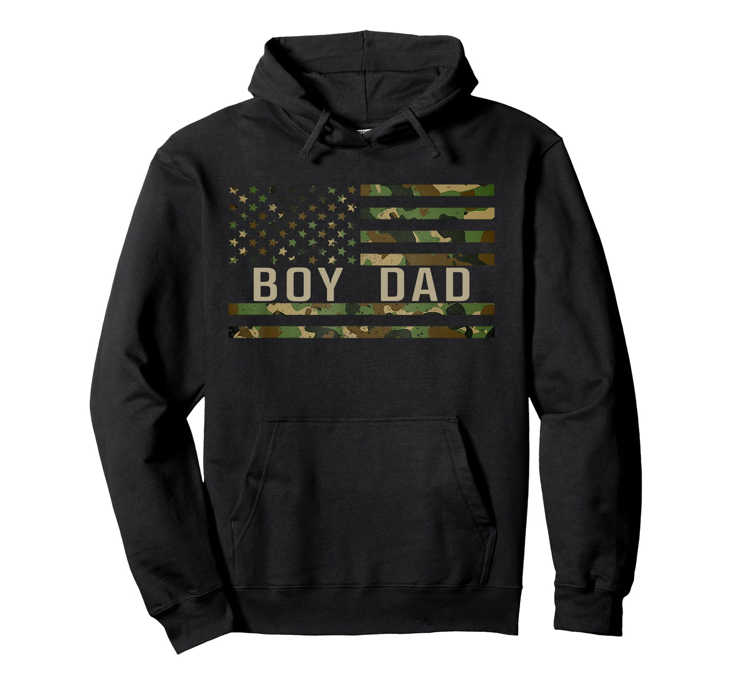 Dad Proud Dad Fathers Day Dad Us Flag Hoodie - Streetwear Style Men Women - T-Shirt, Sweatshirt, Hoodie
