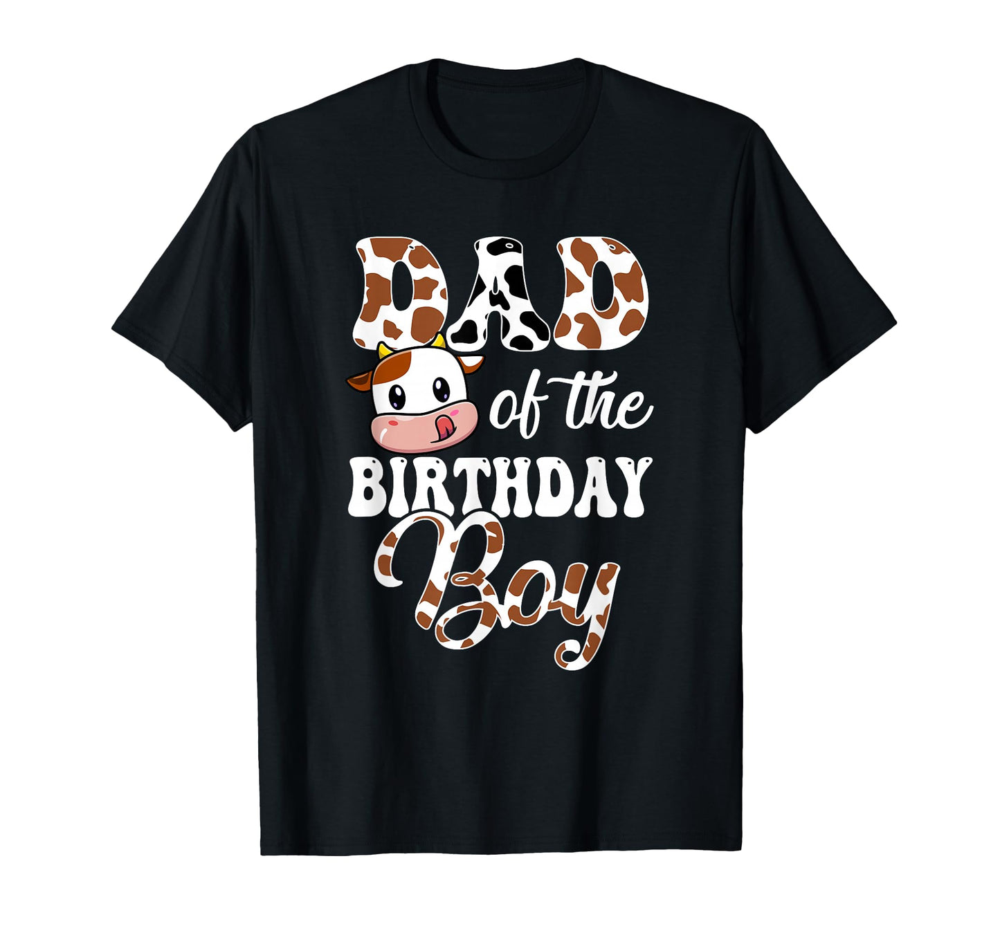 Dad Birthday Cow Farm 1St Birthday T-Shirt - Graphic Print Men Women - T-Shirt, Sweatshirt, Hoodie