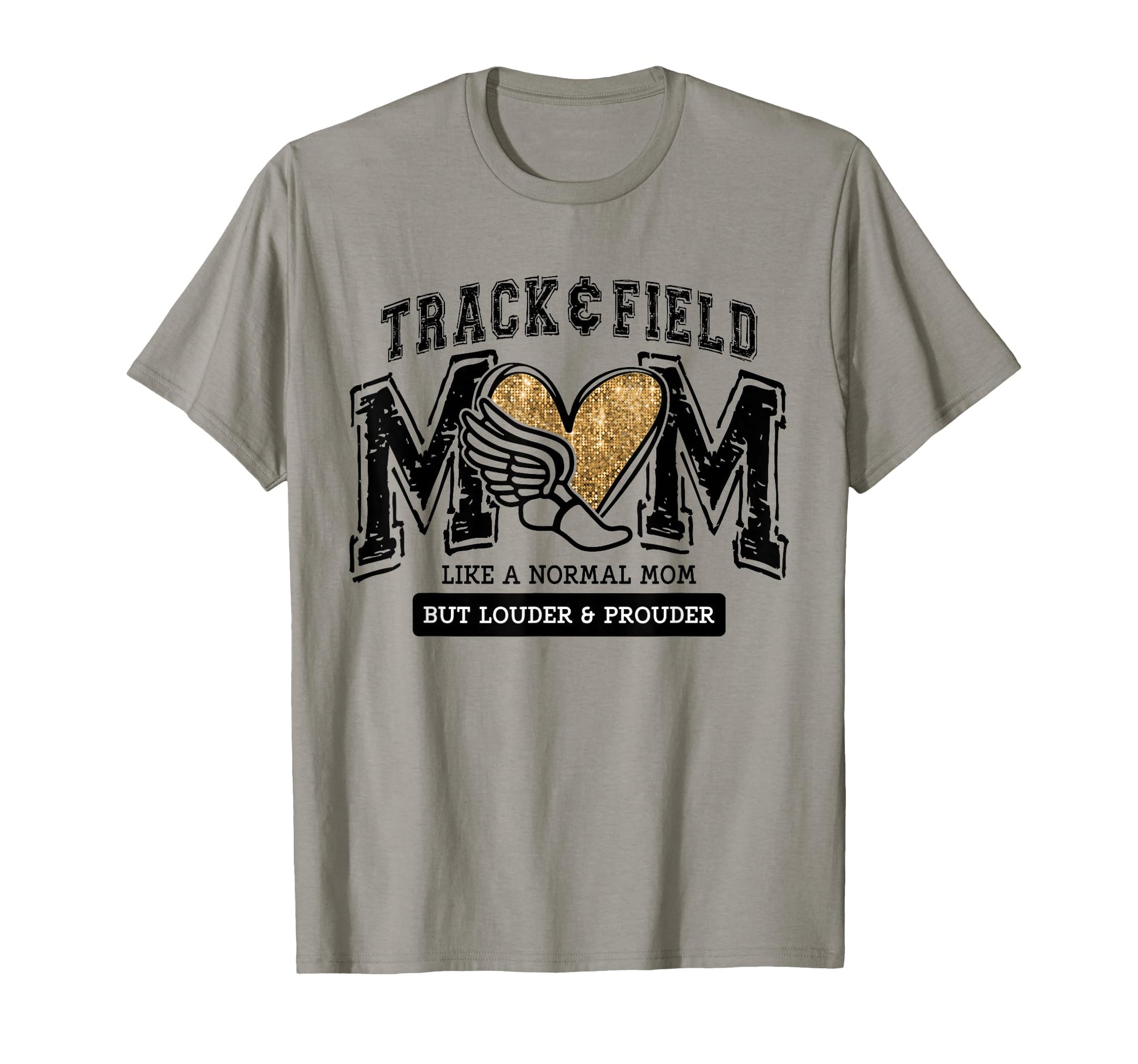 Loud Proud Track Mom Runner Track And T-Shirt - Novelty Apparel for Adults - T-Shirt, Sweatshirt, Hoodie