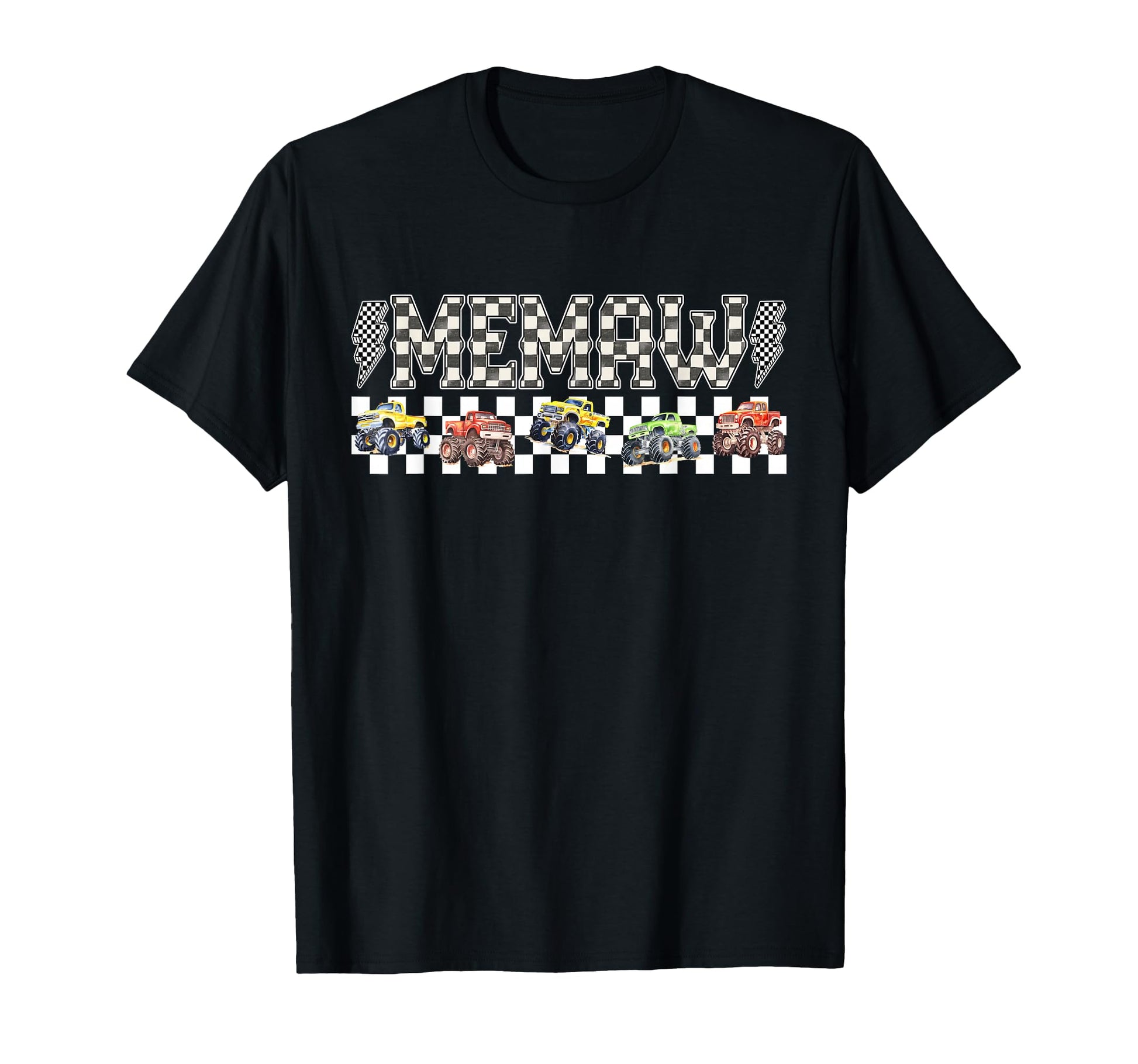 Memaw Monster Truck Family Crew T-Shirt - Novelty Apparel for Adults - T-Shirt, Sweatshirt, Hoodie