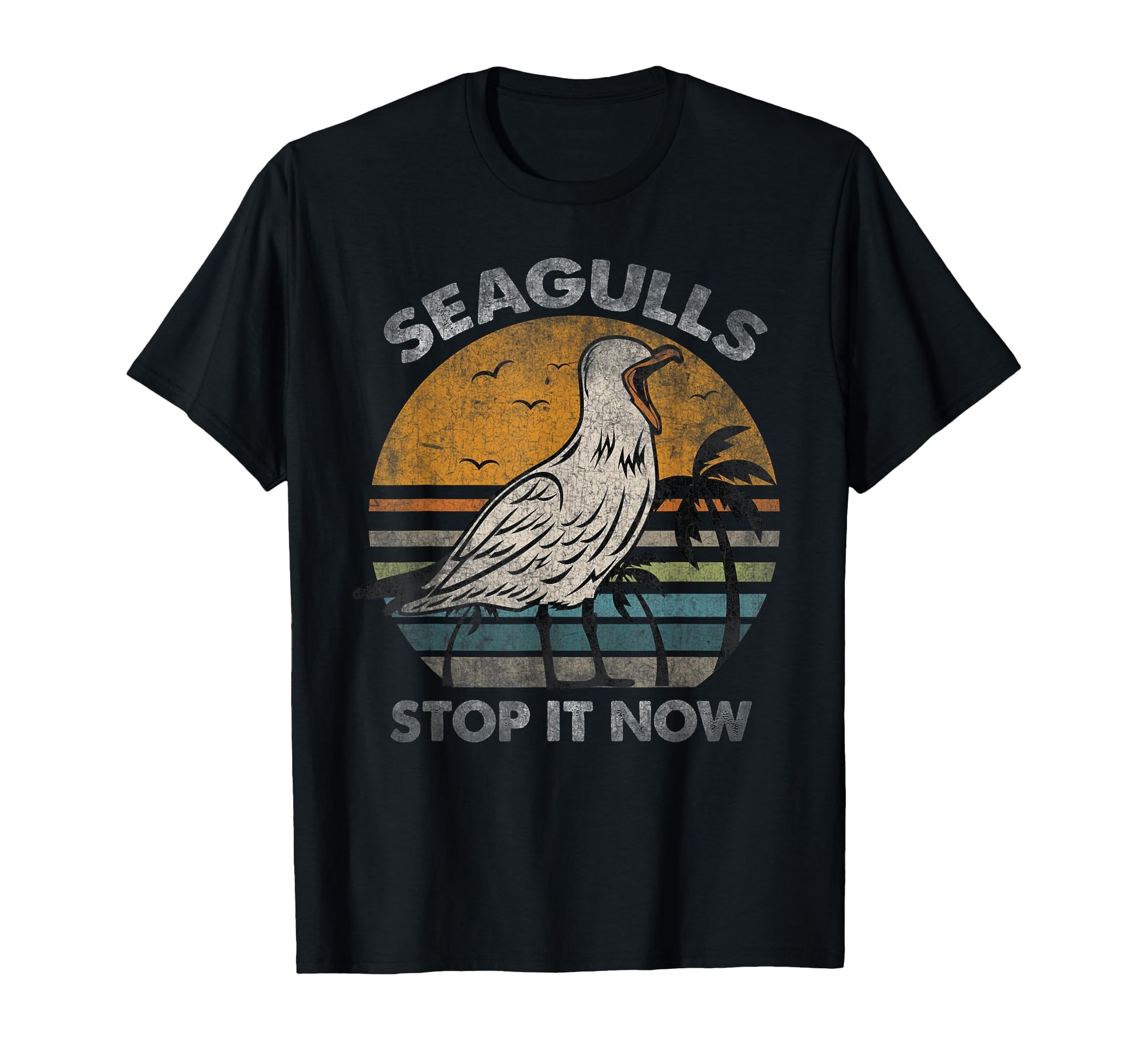 Seagulls Birds Lover Stop It Now T-Shirt - Aesthetic Graphic for Adults - T-Shirt, Sweatshirt, Hoodie