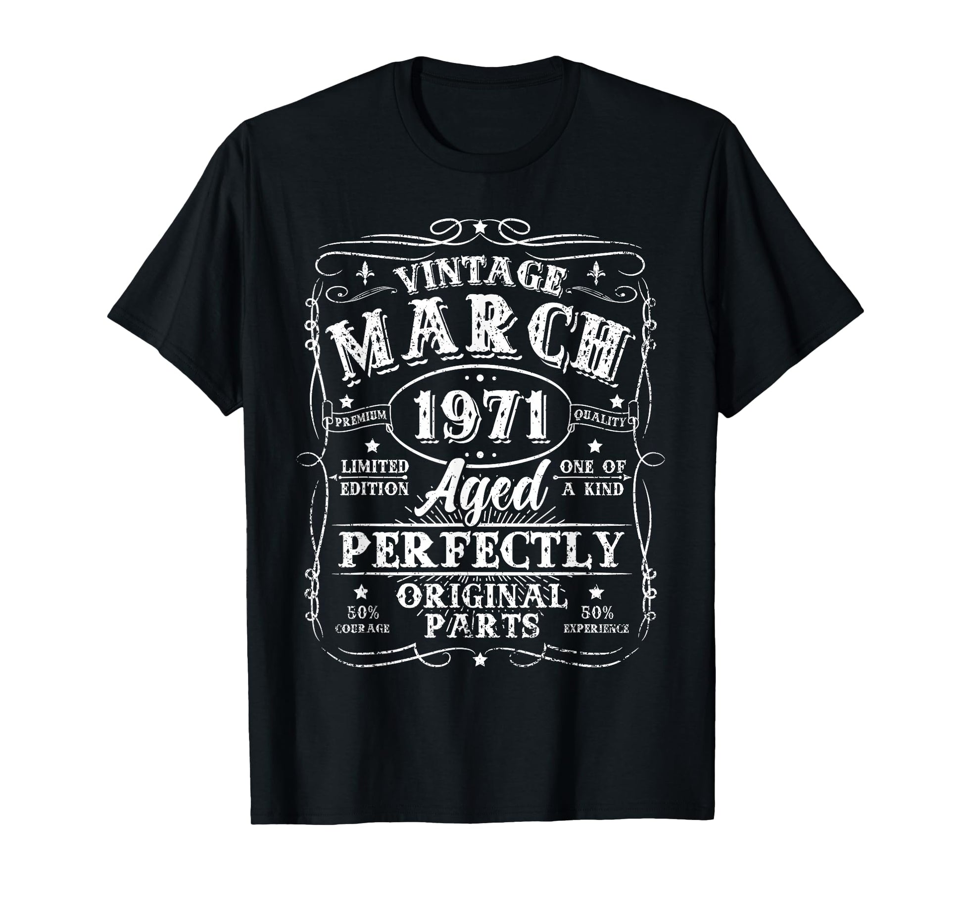 55 Year Old March 1971 55Th Birthday T-Shirt - Fun Novelty Design Unisex - T-Shirt, Sweatshirt, Hoodie
