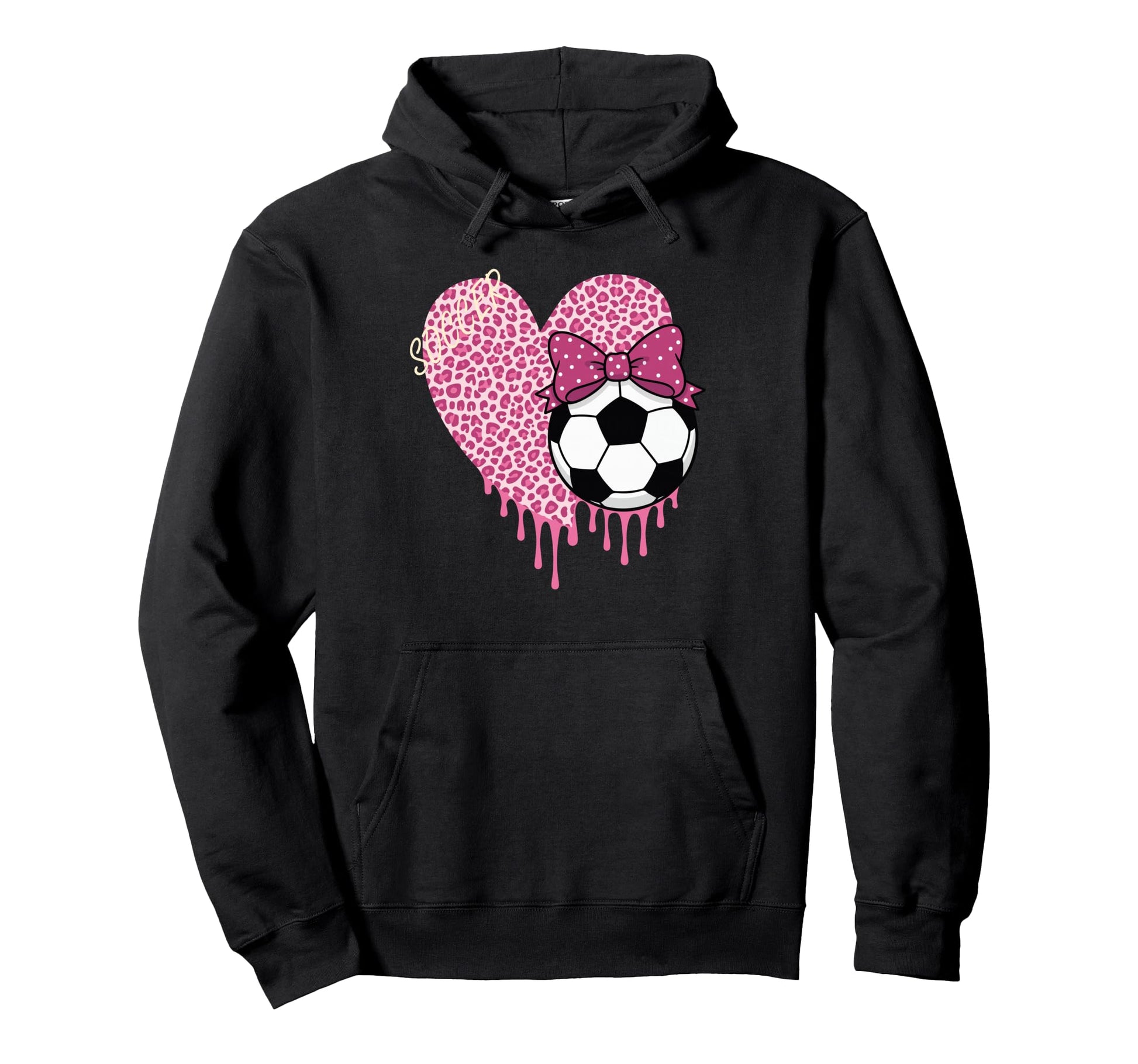 Soccer Drip Sister Couquete Bow Hoodie - Unique Graphic for Adults - T-Shirt, Sweatshirt, Hoodie
