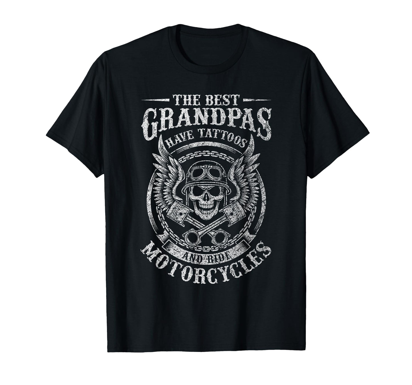 Best Grandpas Have Tattoos And Ride T-Shirt - Novelty Apparel Unisex - T-Shirt, Sweatshirt, Hoodie