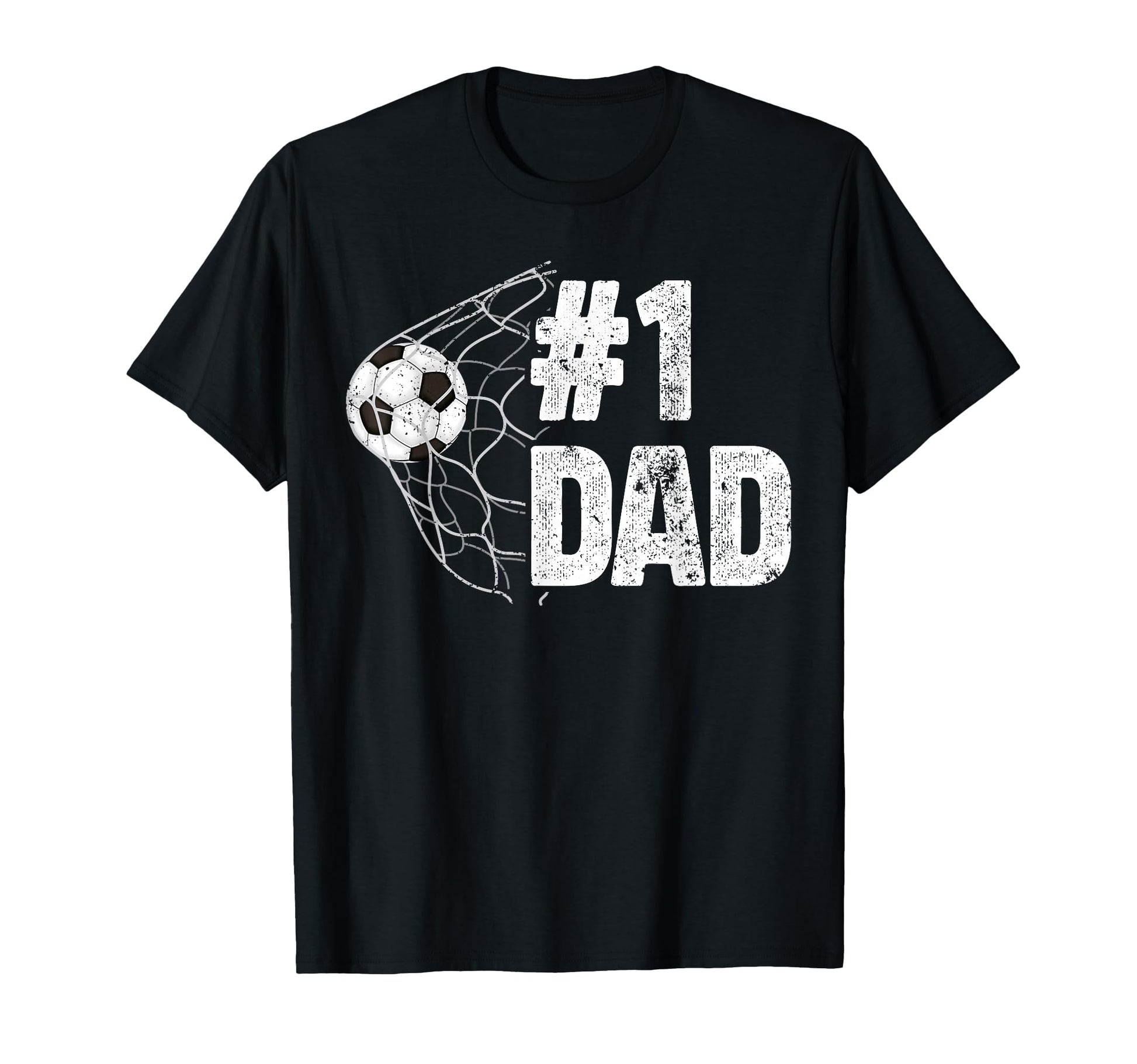 1 Dad Soccer Dad Soccer Player Dad T-Shirt - Fun Novelty Design Men Women - T-Shirt, Sweatshirt, Hoodie