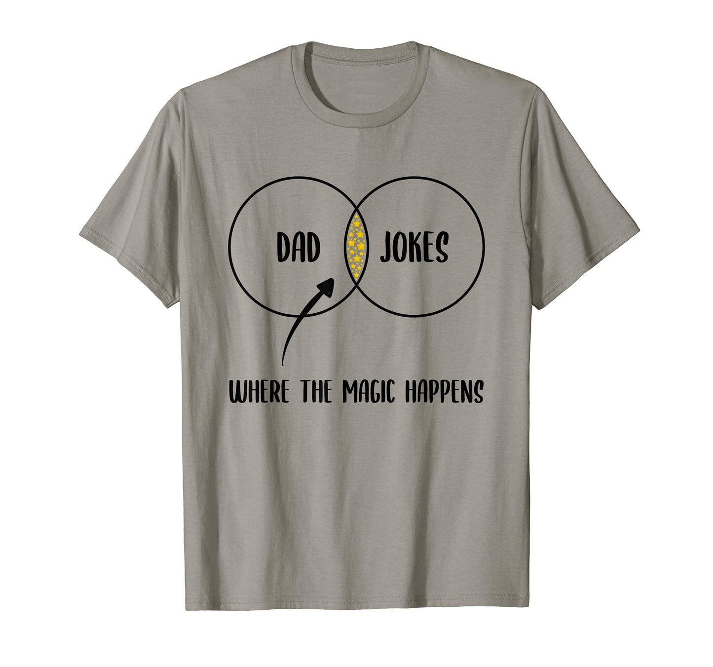 Dad Jokes Where Magic Happens T-Shirt - Novelty Apparel for Adults - T-Shirt, Sweatshirt, Hoodie