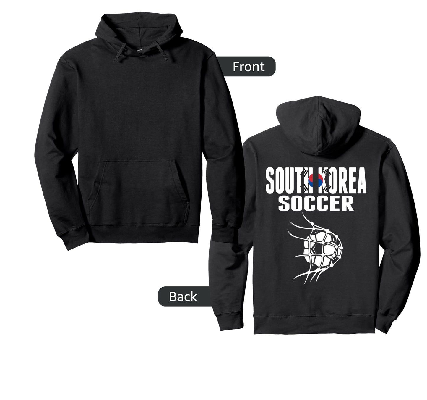 South Korea Soccer Ball Net Korean Hoodie - Graphic Print Men Women - T-Shirt, Sweatshirt, Hoodie