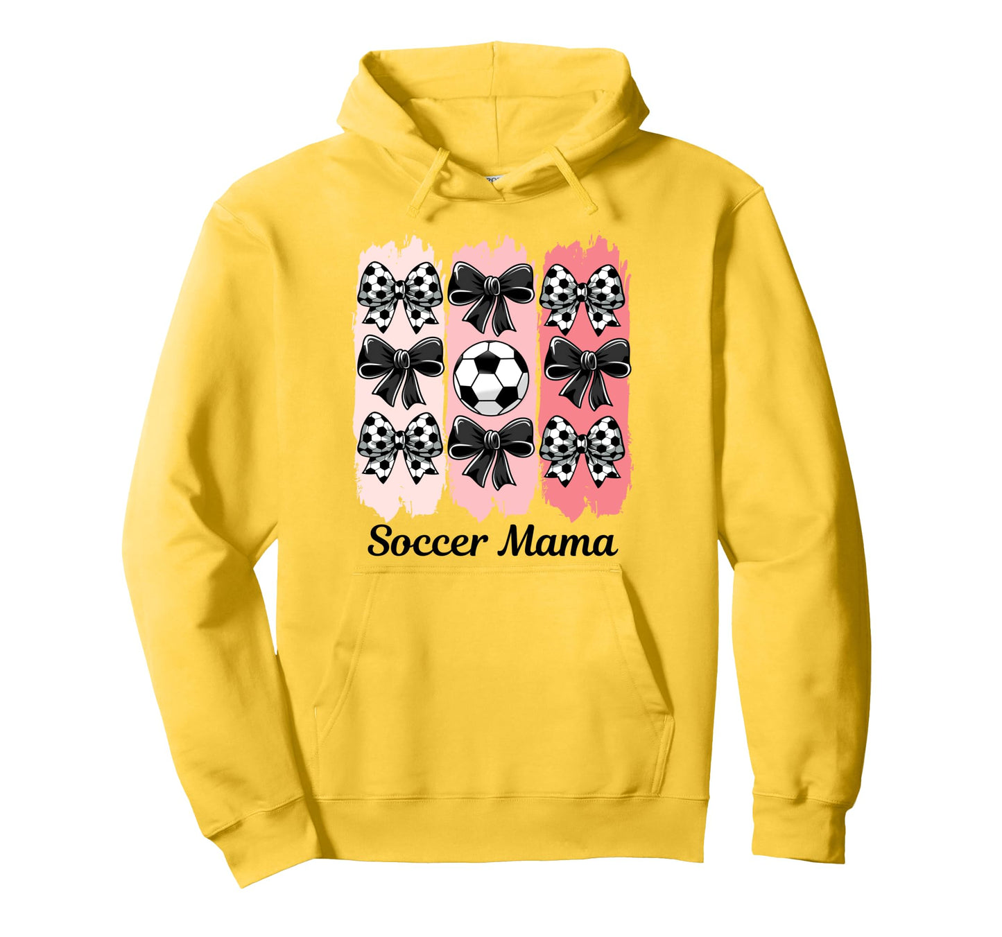 Soccer Mama Coquette Bow Soccer Mom Soccer Hoodie - Novelty Apparel Unisex - T-Shirt, Sweatshirt, Hoodie