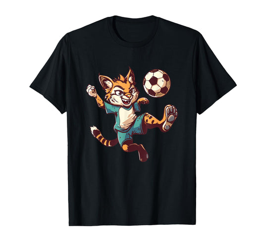 Angry Tiger Wild Cats Soccer T-Shirt - Casual Everyday Wear for Adults - T-Shirt, Sweatshirt, Hoodie