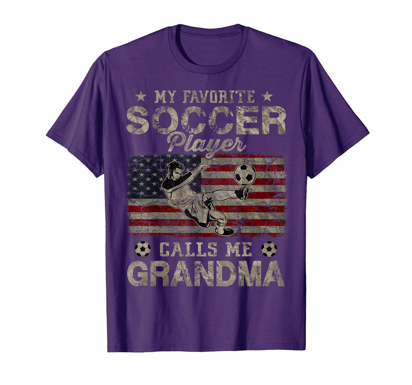 My Favorite Soccer Player Calls Me Grandma T-Shirt - Graphic Print Unisex - T-Shirt, Sweatshirt, Hoodie