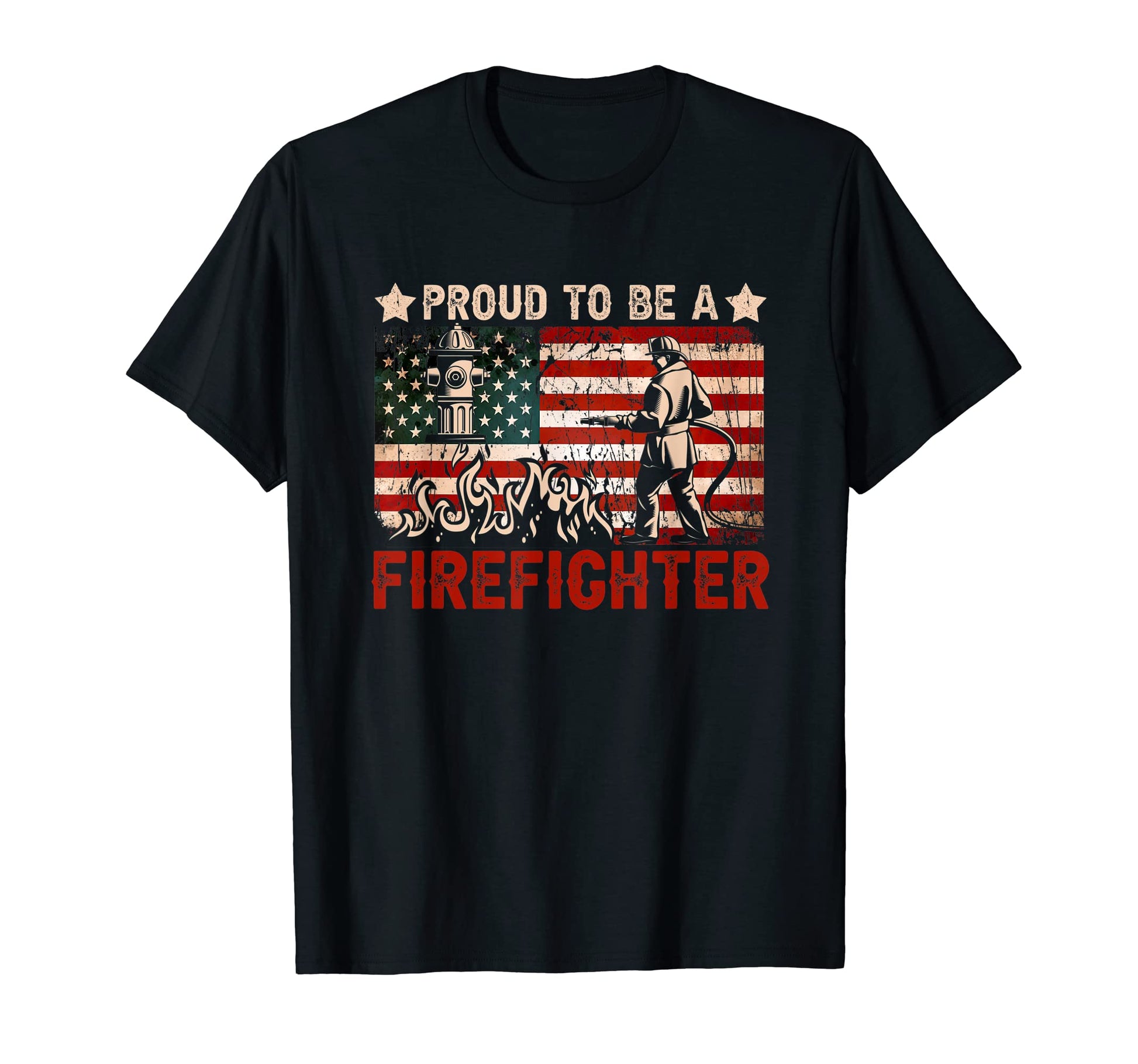 Proud To Be Firefighter Dad Your Life T-Shirt - Fun Novelty Design Unisex - T-Shirt, Sweatshirt, Hoodie