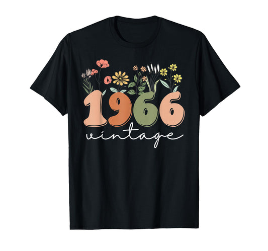 60 Years Old 1966 60Th Birthday T-Shirt - Unique Graphic for Adults - T-Shirt, Sweatshirt, Hoodie