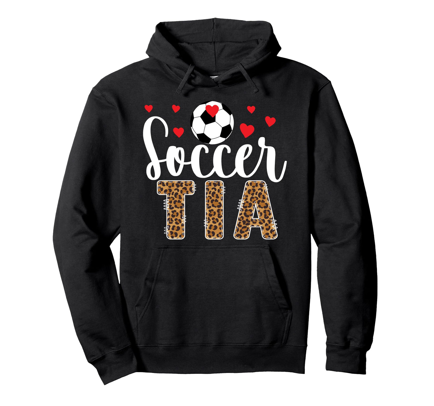 Soccer Tia Leopard Tia Soccer Player Hoodie - Custom Art Print Men Women - T-Shirt, Sweatshirt, Hoodie