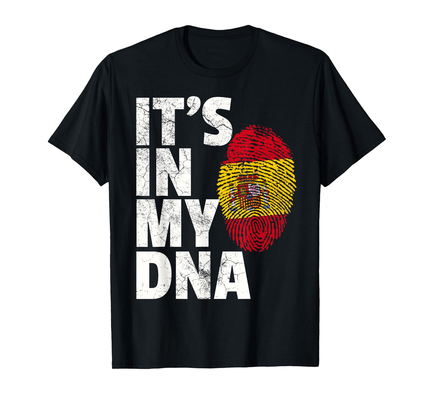 Its My Dna Spanish Spain Flag Gift T-Shirt - Graphic Print for Adults - T-Shirt, Sweatshirt, Hoodie