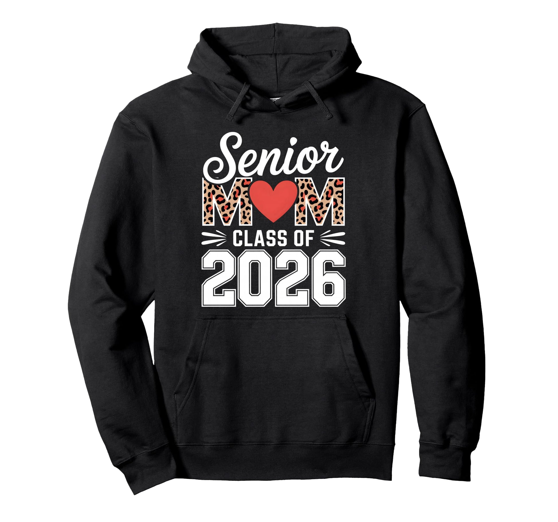 Senior Mom Class 2026 Graduate Hoodie - Custom Art Print for Adults - T-Shirt, Sweatshirt, Hoodie
