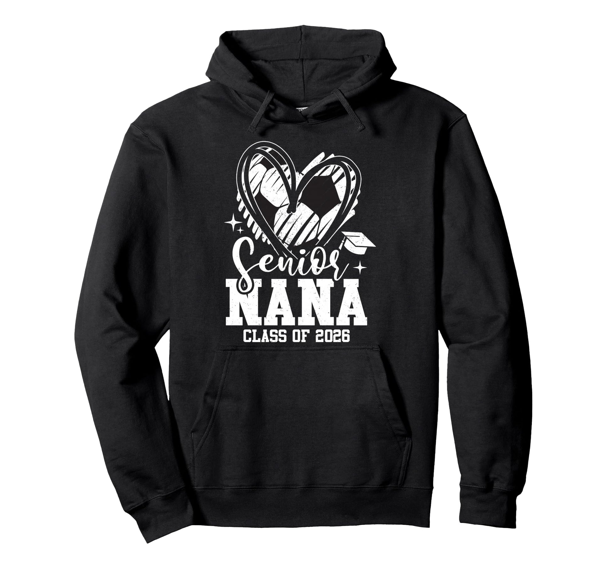 Senior Nana Class 2026 Soccer Hoodie - Aesthetic Graphic Men Women - T-Shirt, Sweatshirt, Hoodie