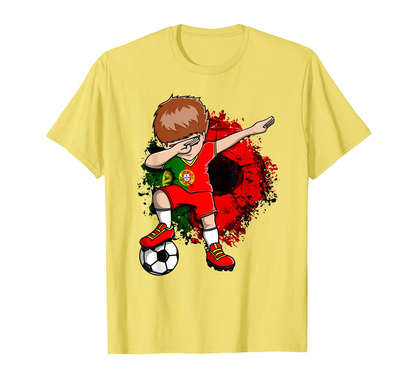 Dabbing Soccer Portugal Jersey T-Shirt - Streetwear Style Men Women - T-Shirt, Sweatshirt, Hoodie