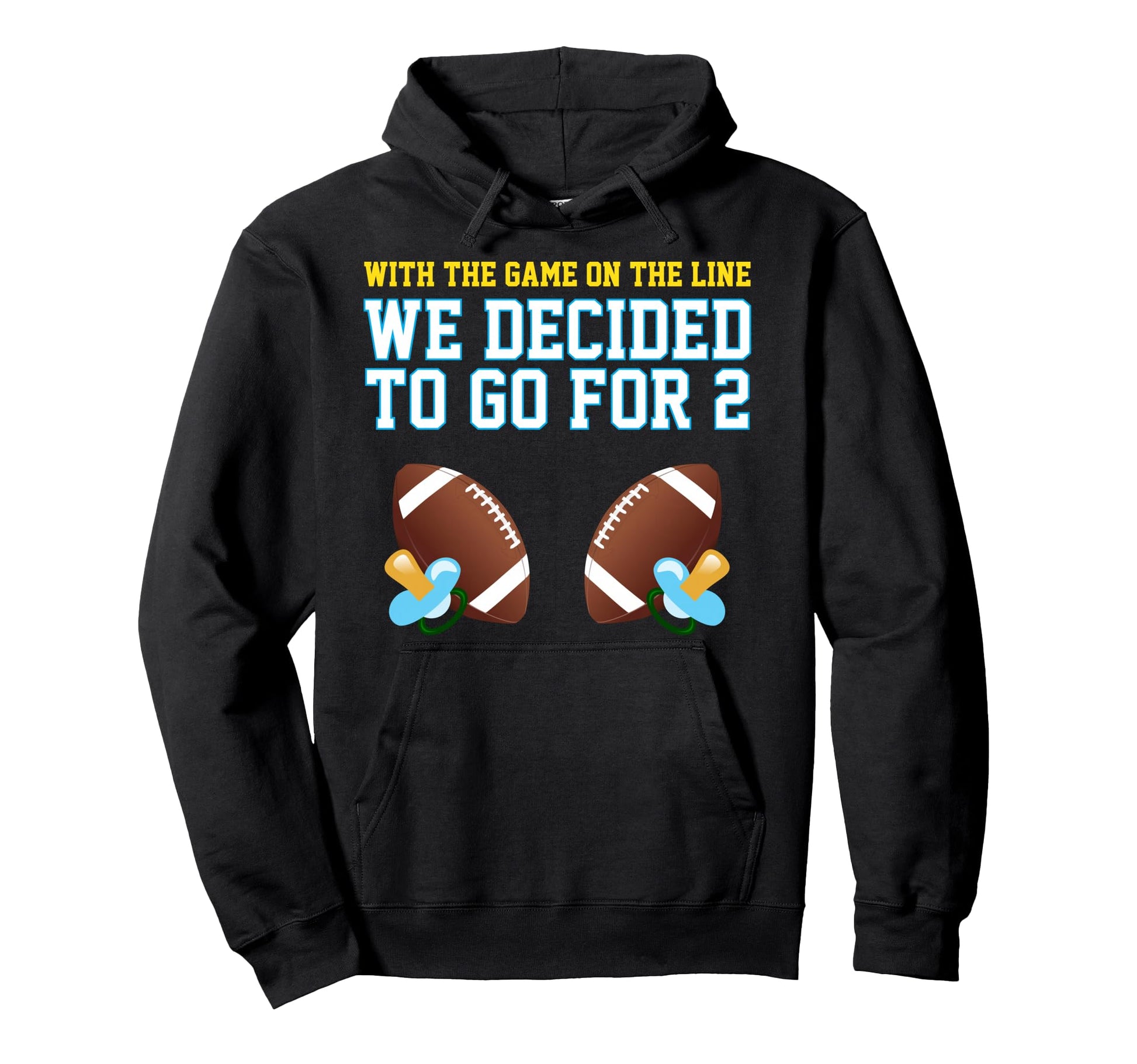 Dad Twins Mom Twins Football Hoodie - Unique Graphic Men Women - T-Shirt, Sweatshirt, Hoodie