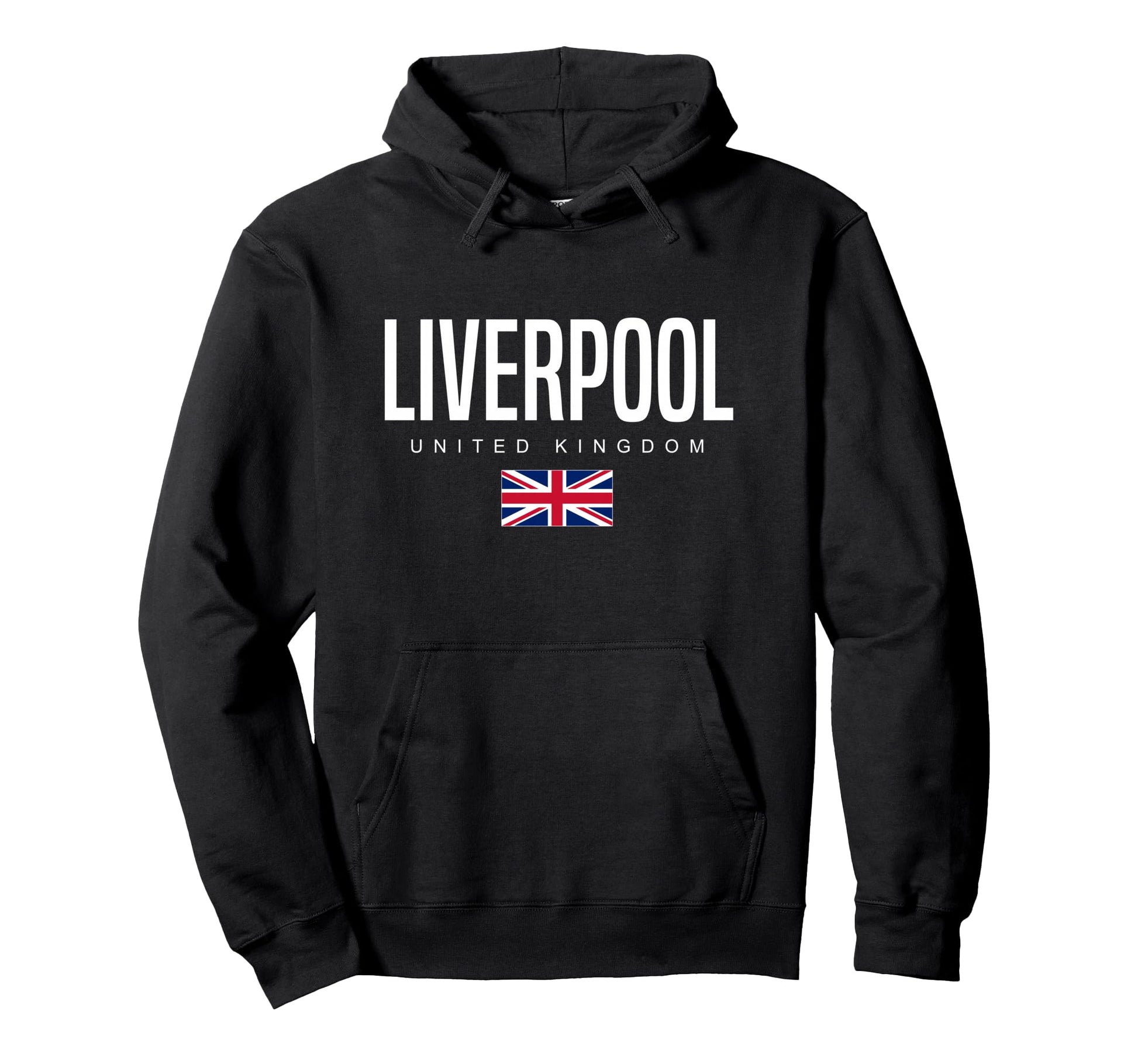 Liverpool England United Kingdom Hoodie - Trendy Graphic for Adults - T-Shirt, Sweatshirt, Hoodie