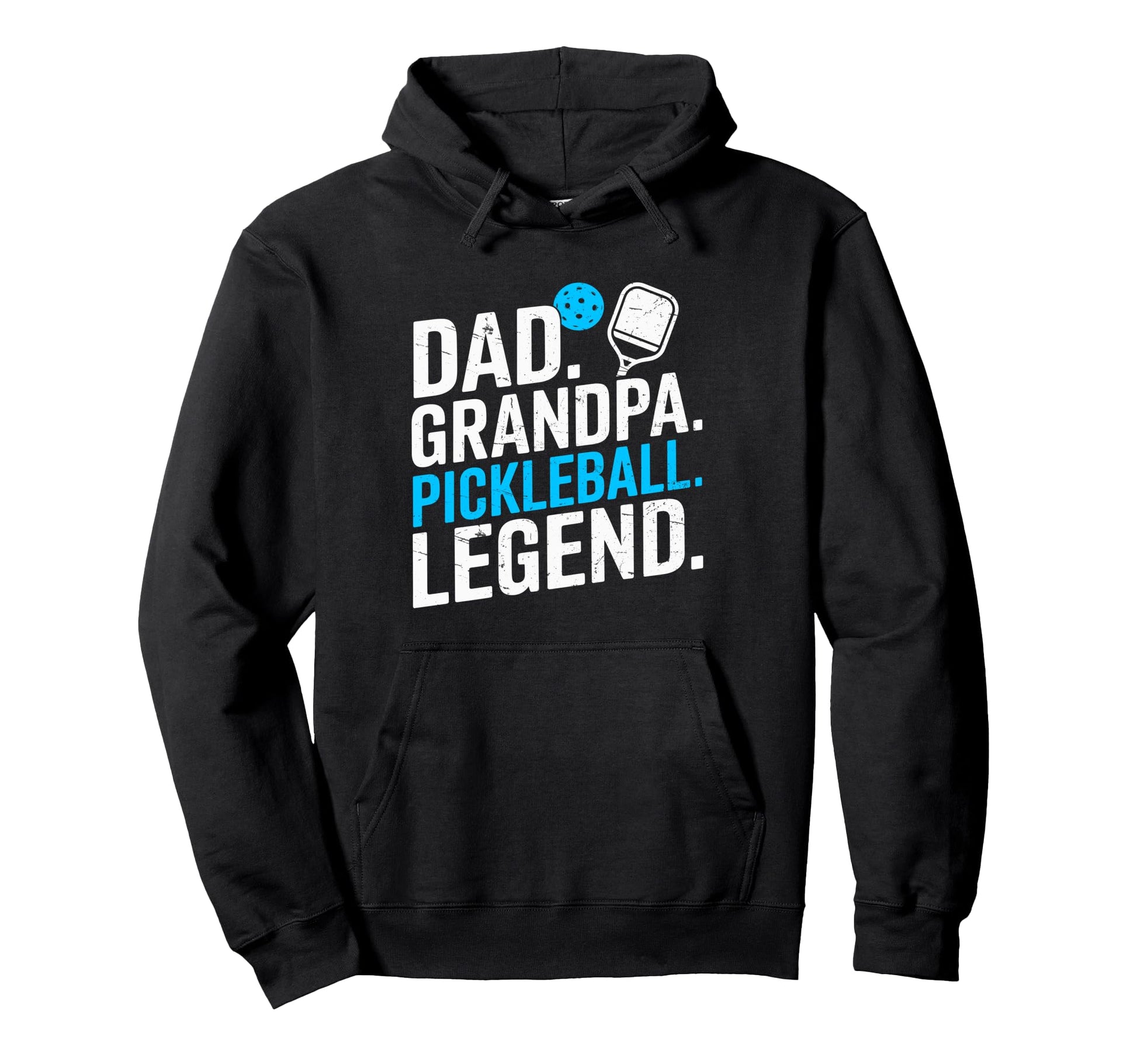 Dad Grandpa Pickleball Legend Hoodie - Fun Novelty Design for Adults - T-Shirt, Sweatshirt, Hoodie