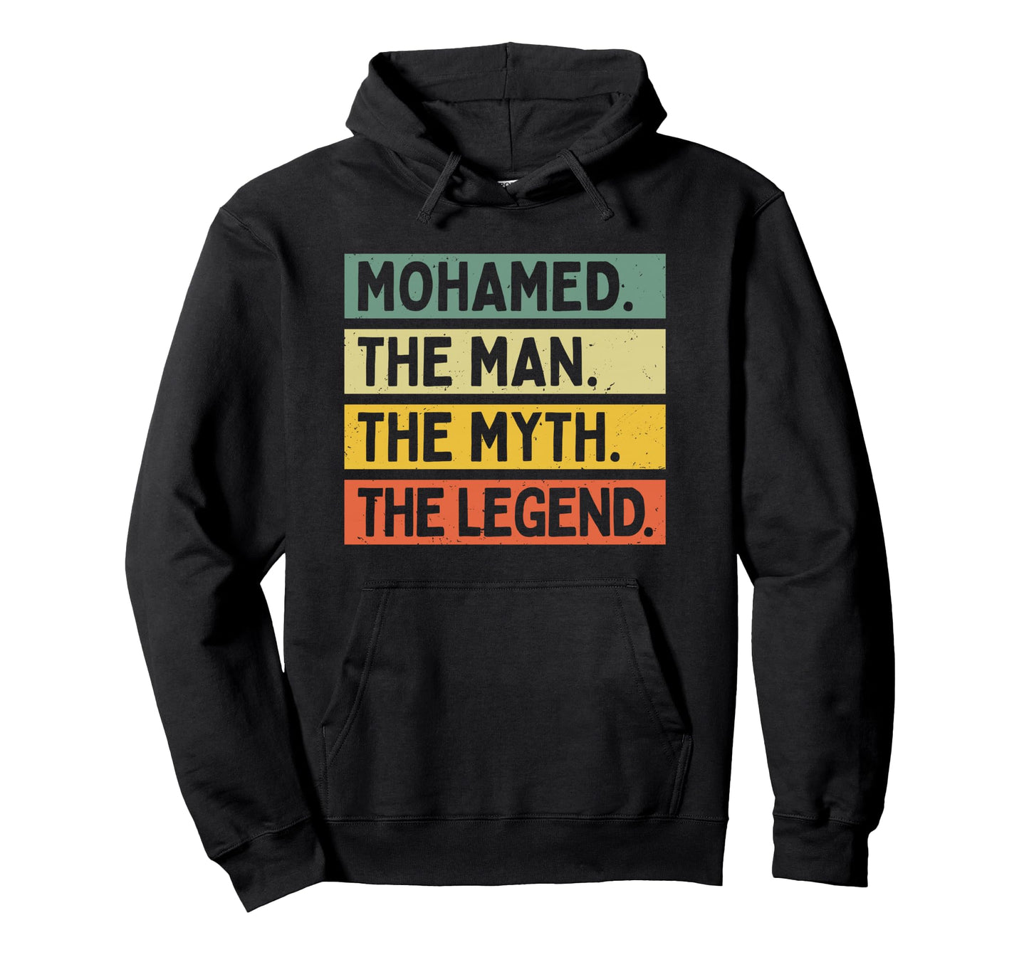 Mohamed Myth Legend Funny Personalized Hoodie - Streetwear Style for Adults - T-Shirt, Sweatshirt, Hoodie