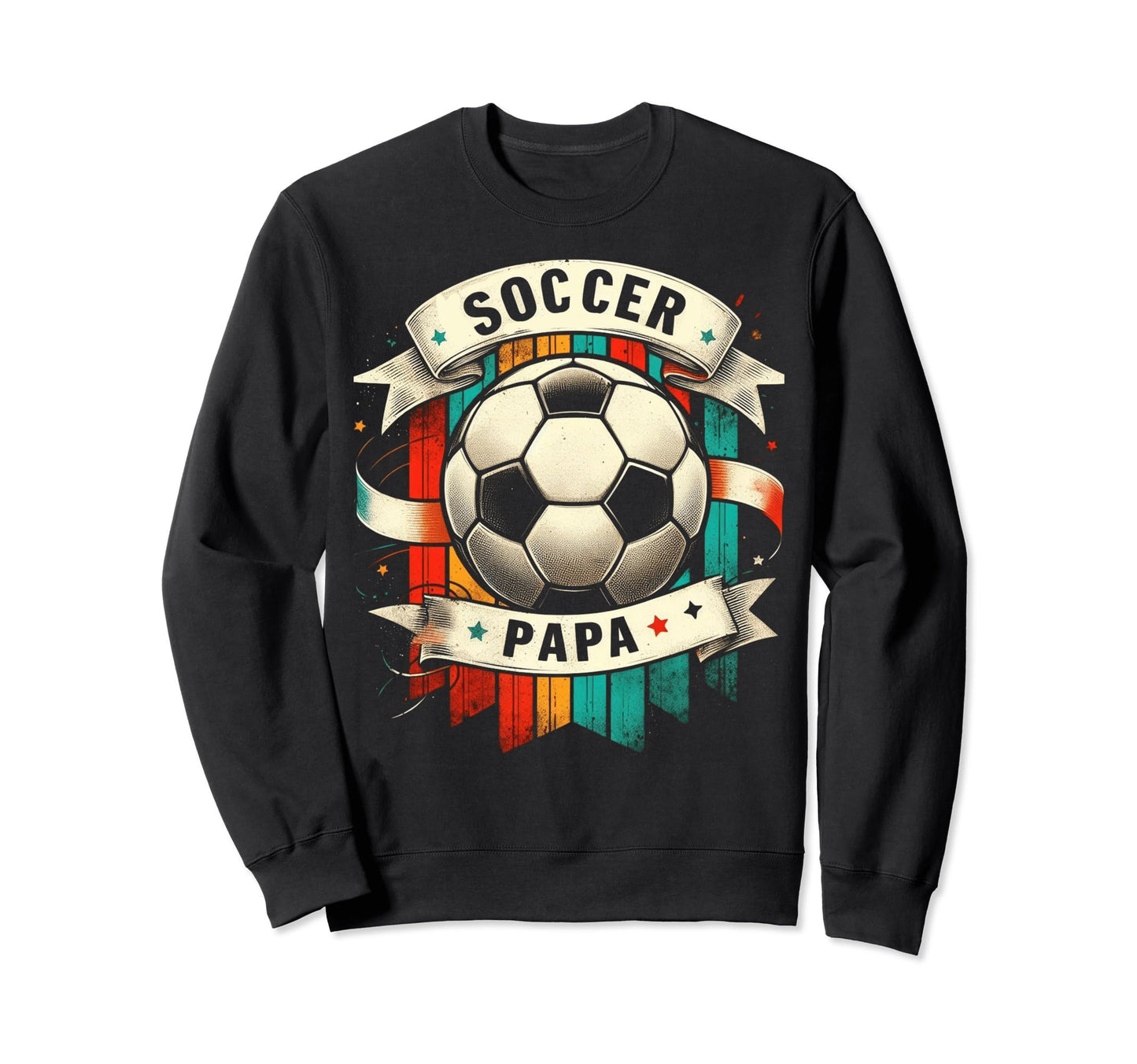 Soccer Papa Family Matching Dad Sweatshirt - Minimalist Print Men Women - T-Shirt, Sweatshirt, Hoodie
