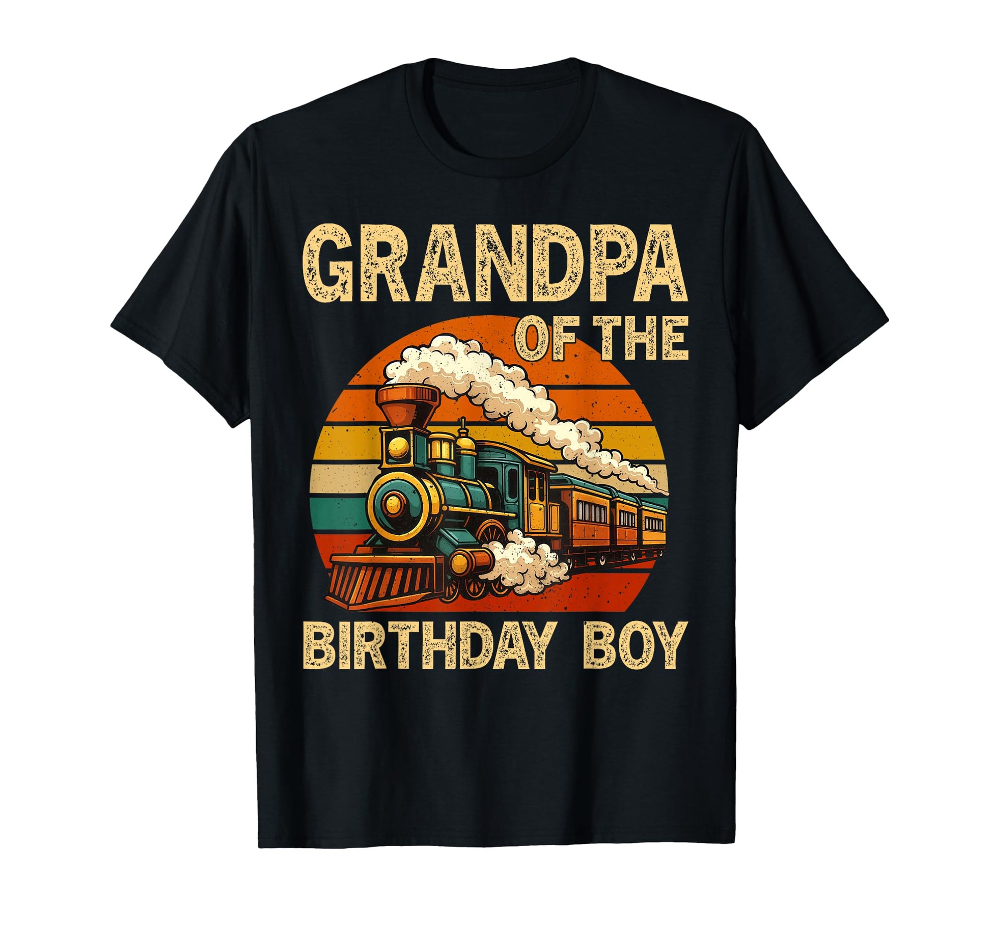 Grandpa Birthday Train Matching Family T-Shirt - Streetwear Style Unisex - T-Shirt, Sweatshirt, Hoodie