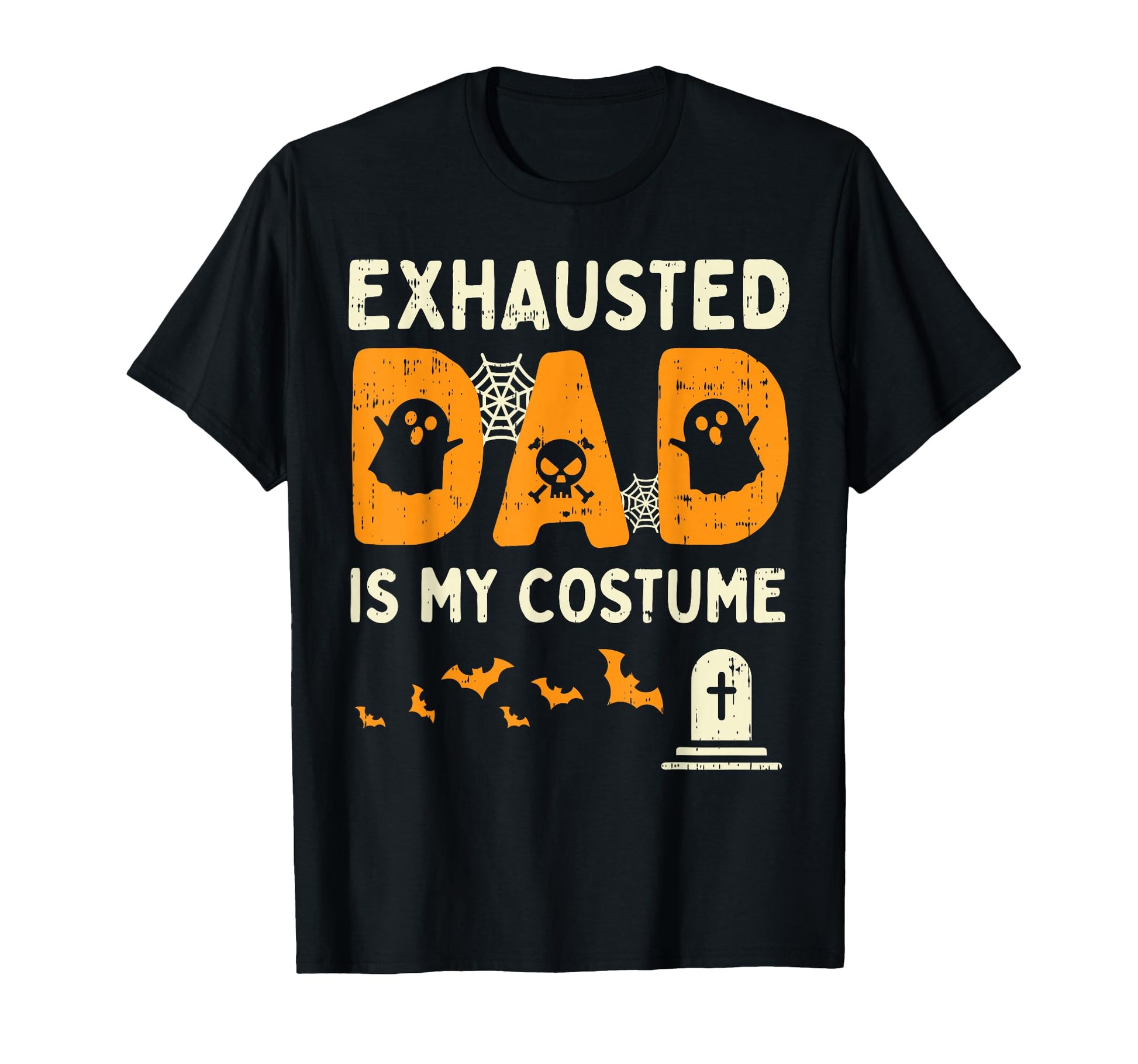 Exhausted Dad Costume Funny Matching T-Shirt - Unique Graphic for Adults - T-Shirt, Sweatshirt, Hoodie