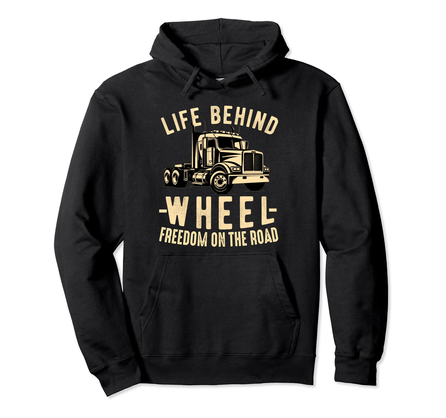 Truck Driver Trucker Dad Husband Hoodie - Graphic Print for Adults - T-Shirt, Sweatshirt, Hoodie