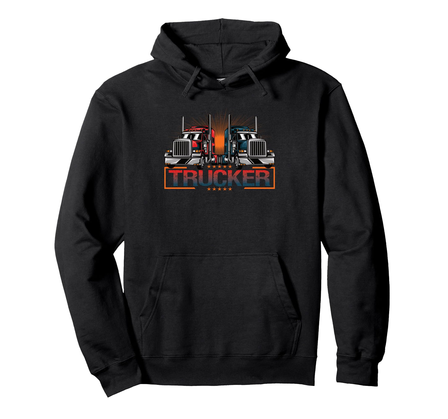 Best Truckin Dad Ever Truck Driver Hoodie - Aesthetic Graphic Men Women - T-Shirt, Sweatshirt, Hoodie