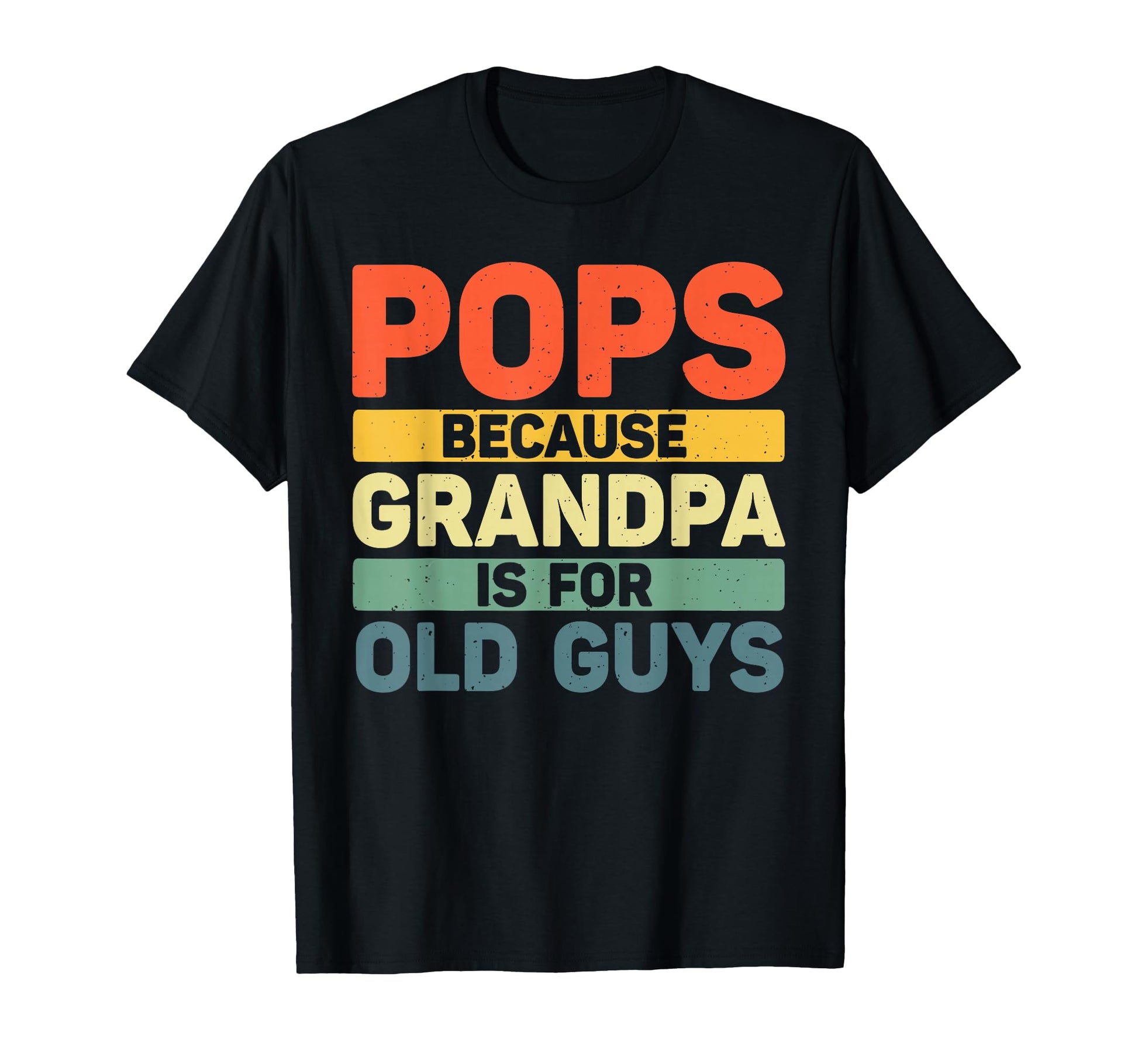 Pops Grandpa From Grandkids Fathers T-Shirt - Custom Art Print Men Women - T-Shirt, Sweatshirt, Hoodie
