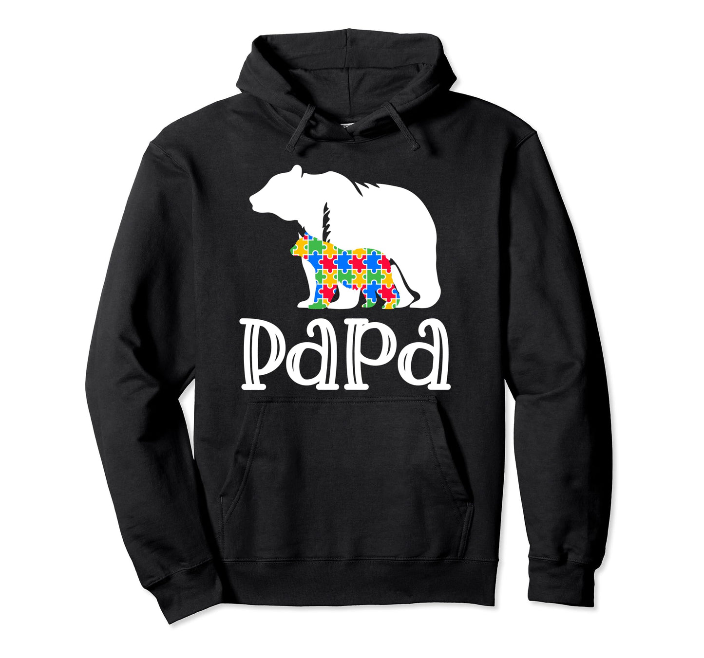 Proud Autism Papa Bear Autism Hoodie - Streetwear Style Men Women - T-Shirt, Sweatshirt, Hoodie