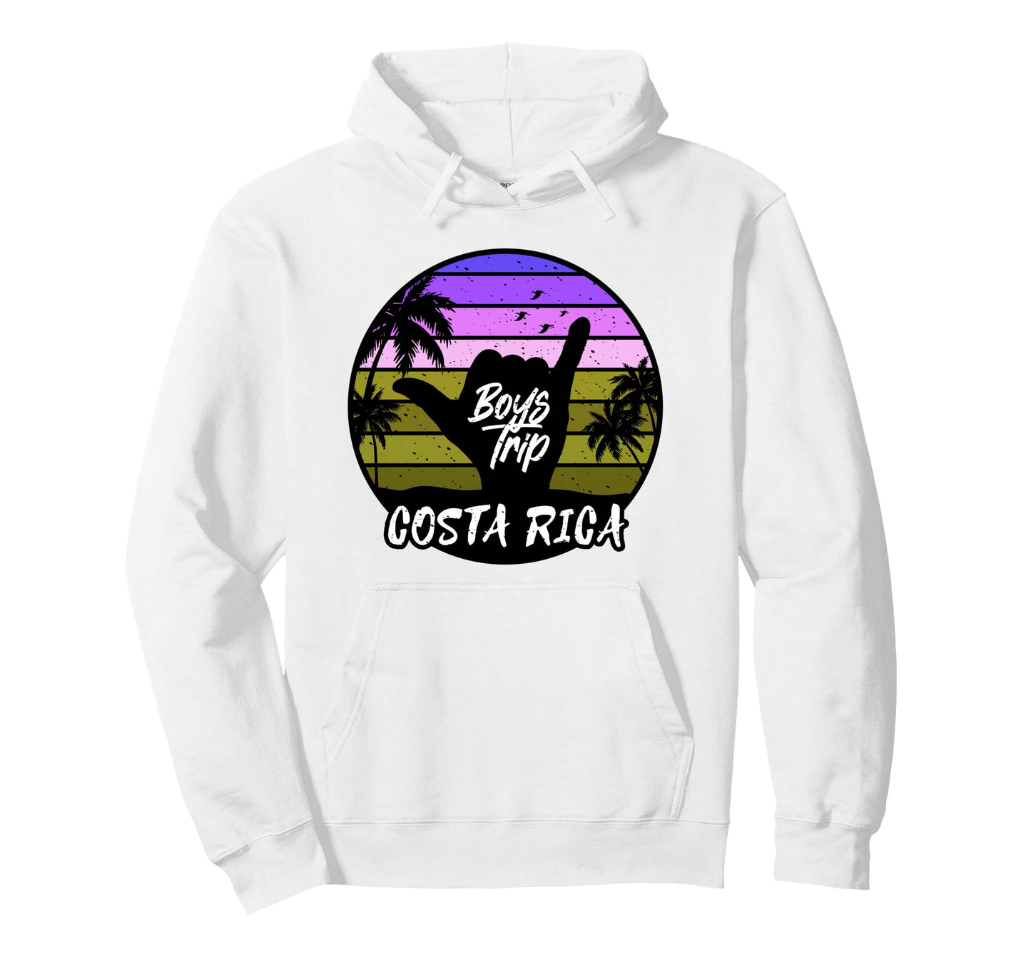 Costa Rica Guys Trip Matching Hoodie - Streetwear Style for Adults - T-Shirt, Sweatshirt, Hoodie