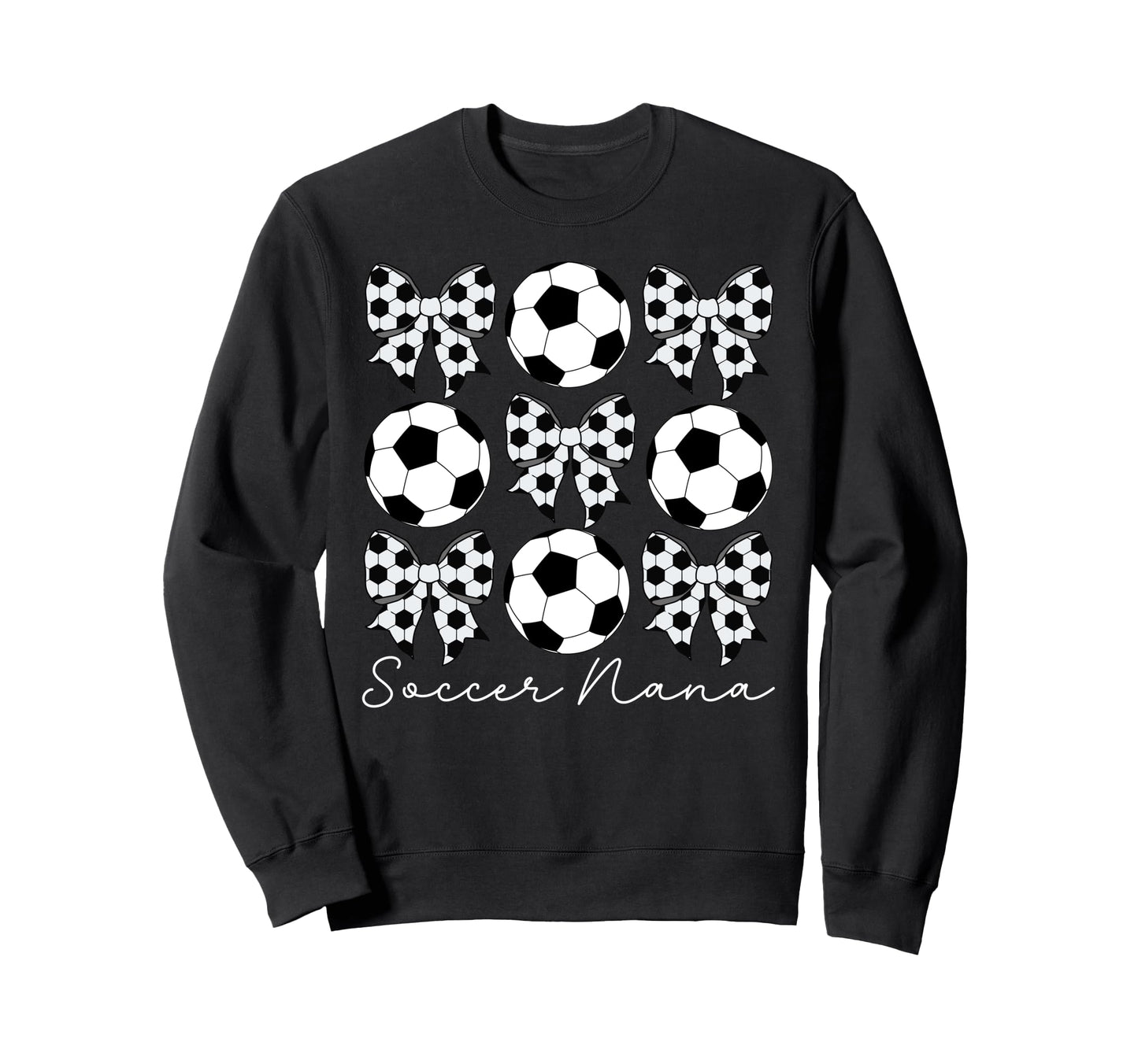 Soccer Nana Coquette Nana Soccer Sweatshirt - Minimalist Print for Adults - T-Shirt, Sweatshirt, Hoodie