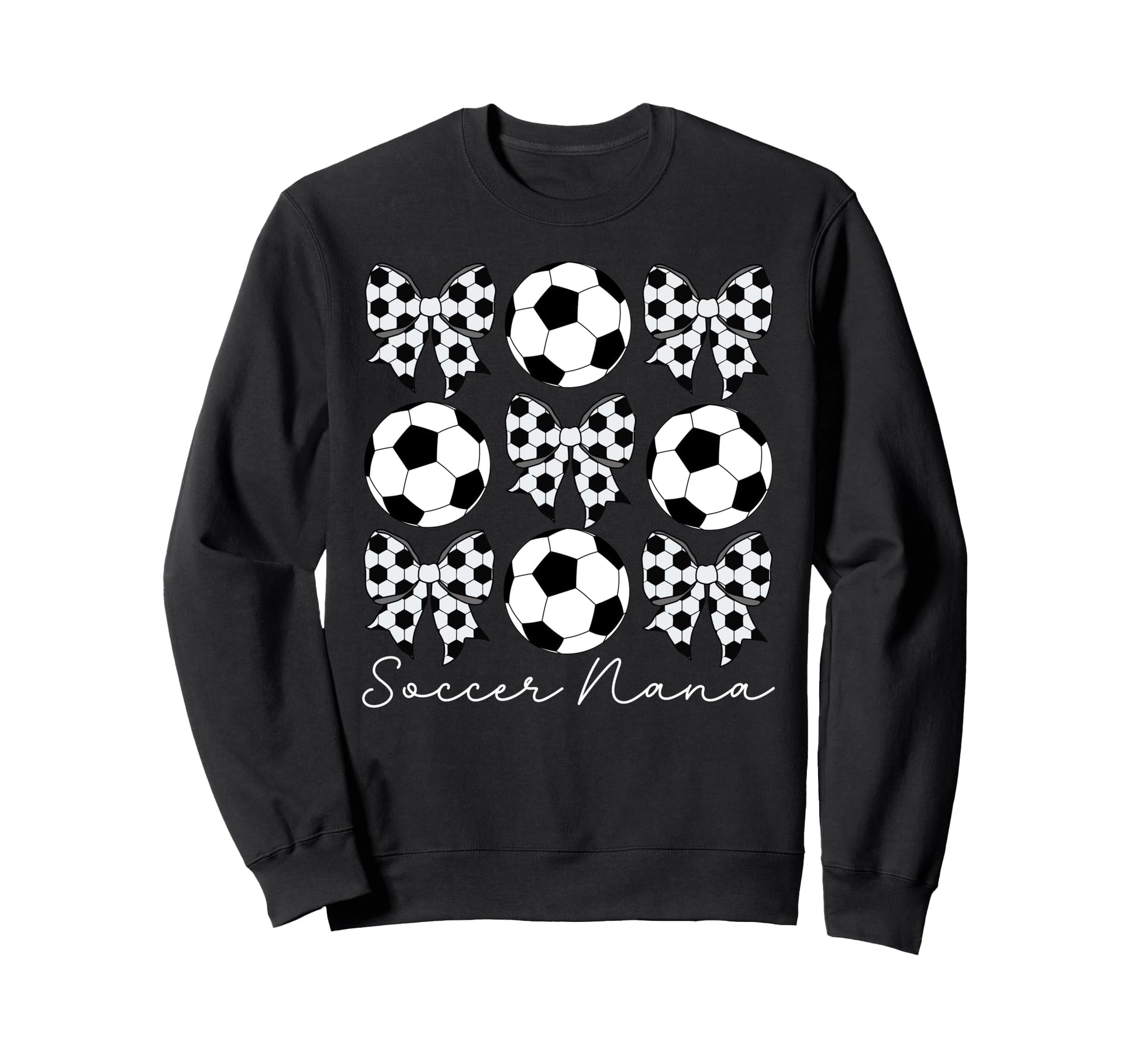 Soccer Nana Coquette Nana Soccer Sweatshirt - Minimalist Print for Adults - T-Shirt, Sweatshirt, Hoodie